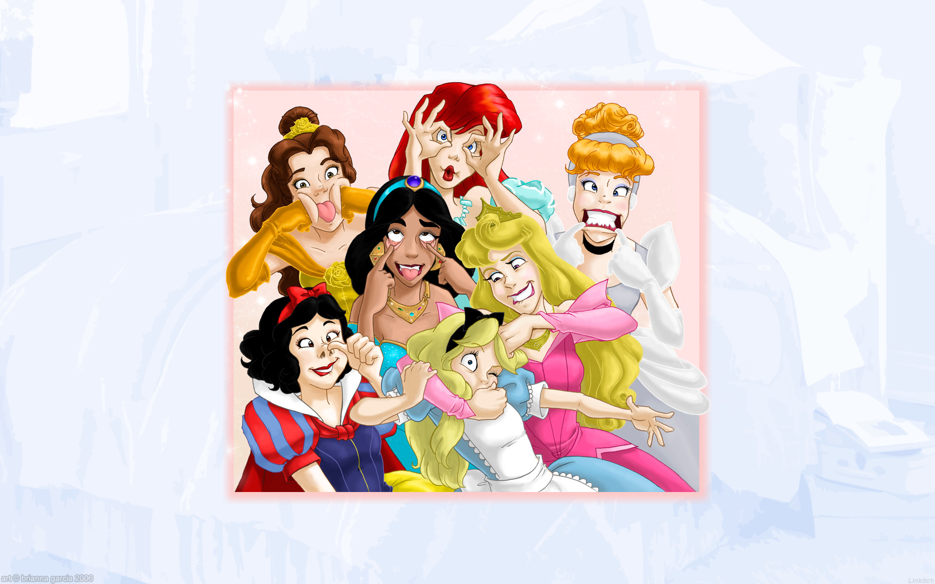 1920x1200 Alice In Wonderland Aurora Borealis Beauty And The Beast Belle Disney  Brianna Garcia Cinderella Derp Company Funny Princess Jasmine Sleeping Snow  White