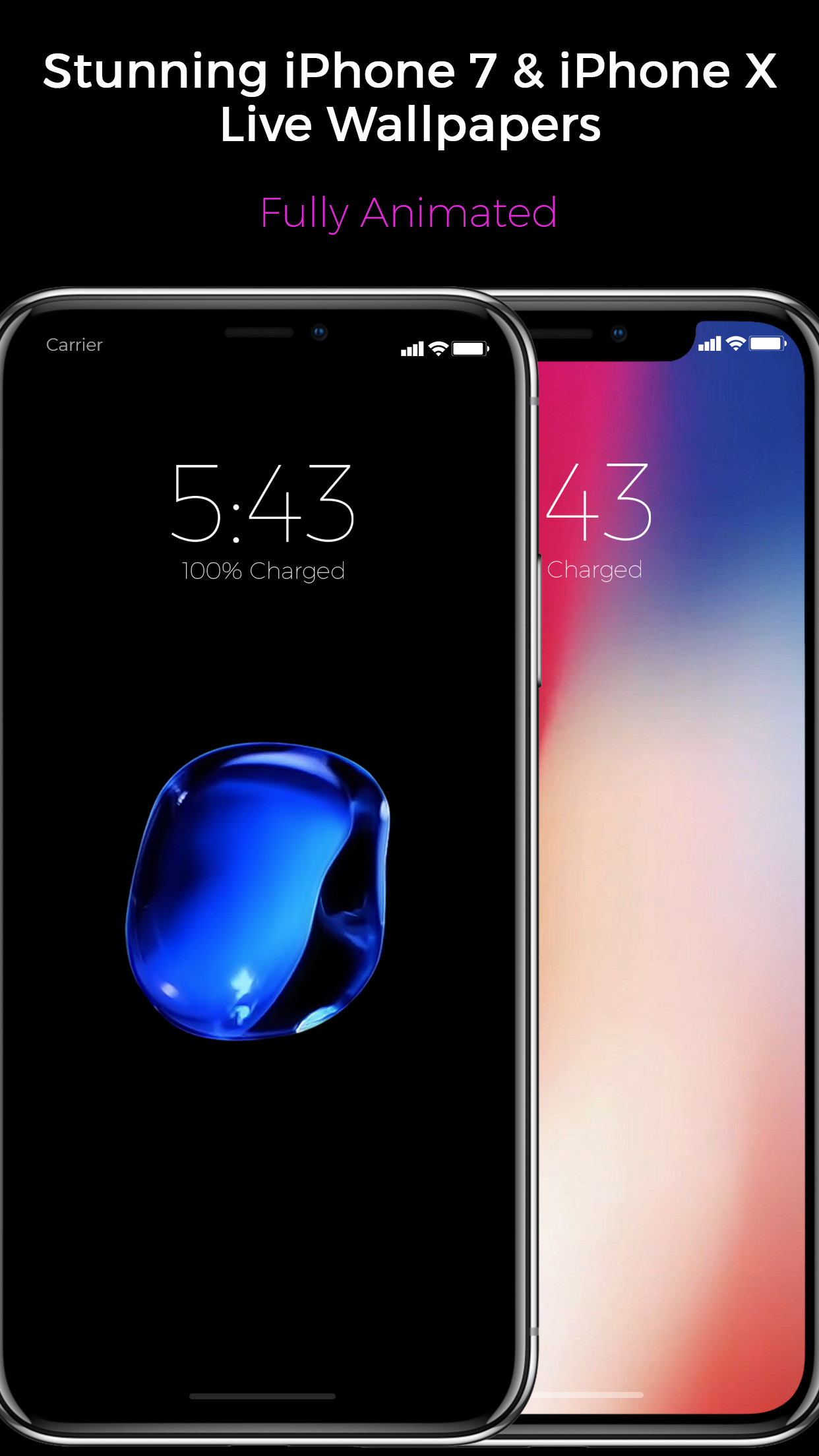 1242x2208 Iphone X Live Wallpapers On Any Iphone Unicorn Apps with regard to Live  Wallpaper Apps For