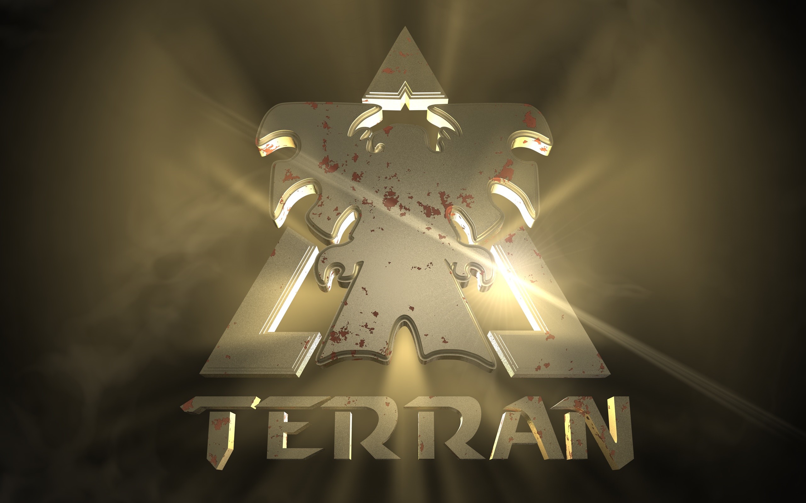 2560x1600 Video Game - Starcraft Logo Terran Wallpaper
