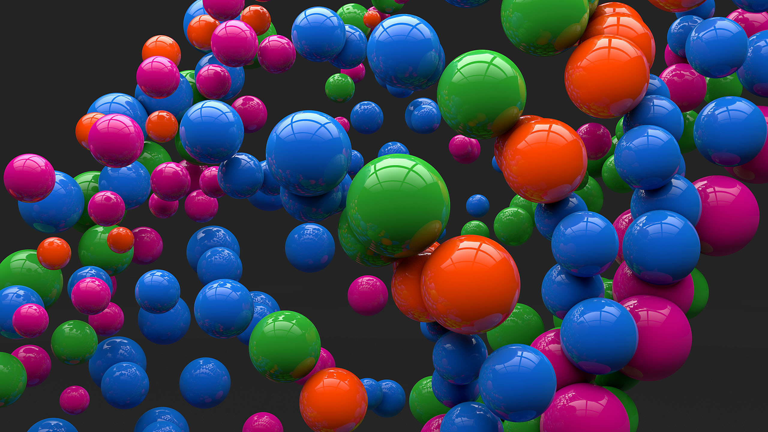 2560x1440 Colorful Bubbles HD Wallpaper 11 - 2560 X 1440