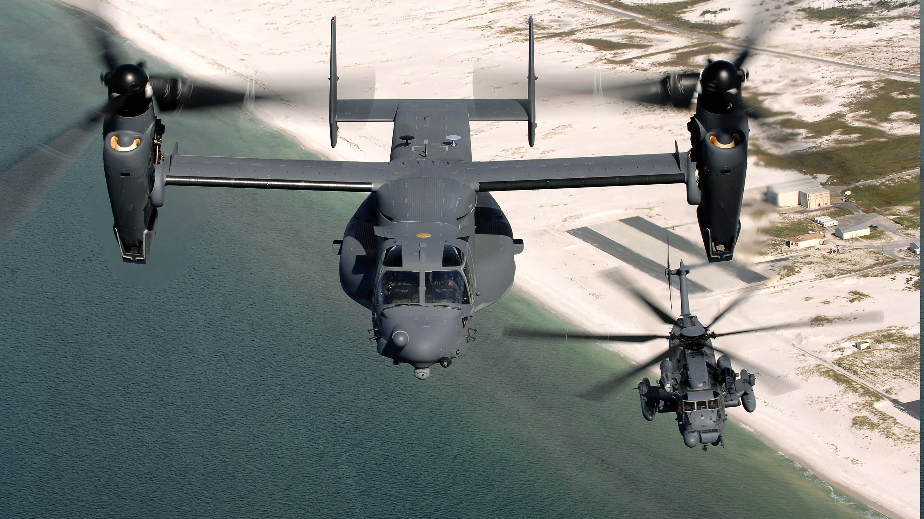 2940x1653 military, CV 22 Osprey, MH 53 Pave Low, Aircraft, Military Aircraft  Wallpapers HD / Desktop and Mobile Backgrounds