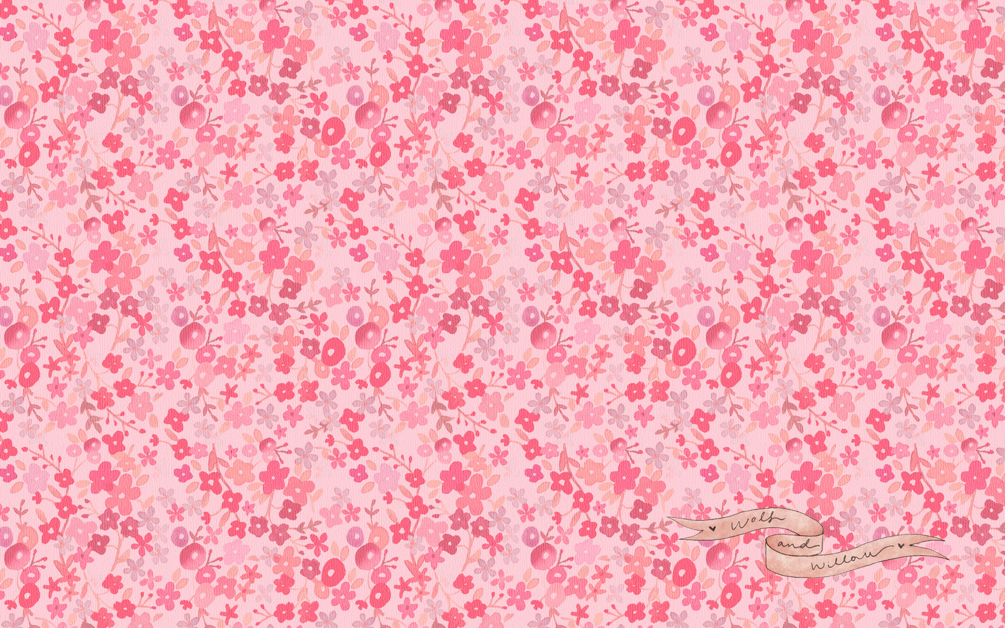 2000x1250 Download Flowers Floral Wallpaper Retro Full Size