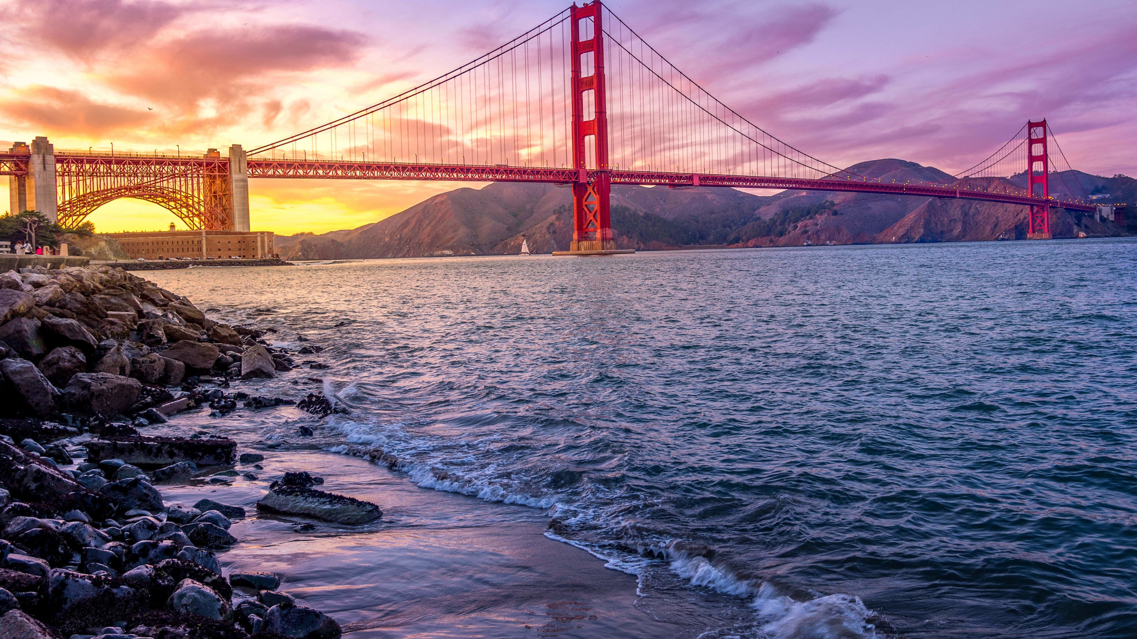 3840x2160 Golden Gate Bridge US 2019 4k