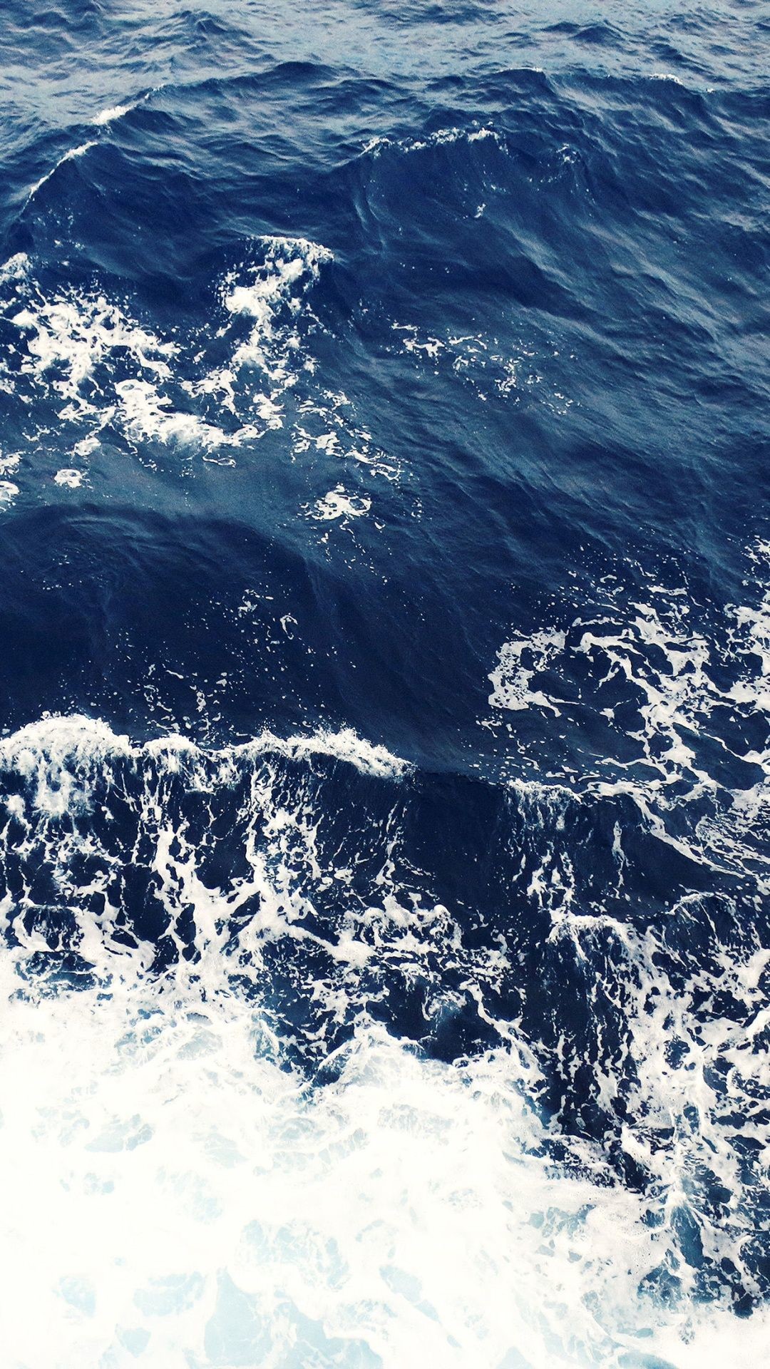 1080x1920 Foamy Blue Ocean Waves iPhone 6 Plus HD Wallpaper