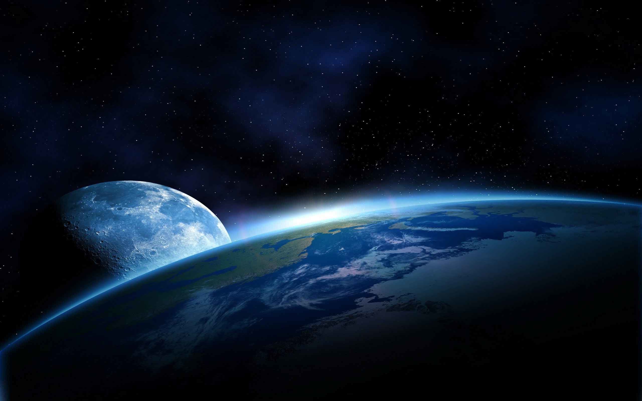 2560x1600 Space Beautiful Earth Star Atmosphere Moon Art Best Wallpaper Of Nature For  Desktop