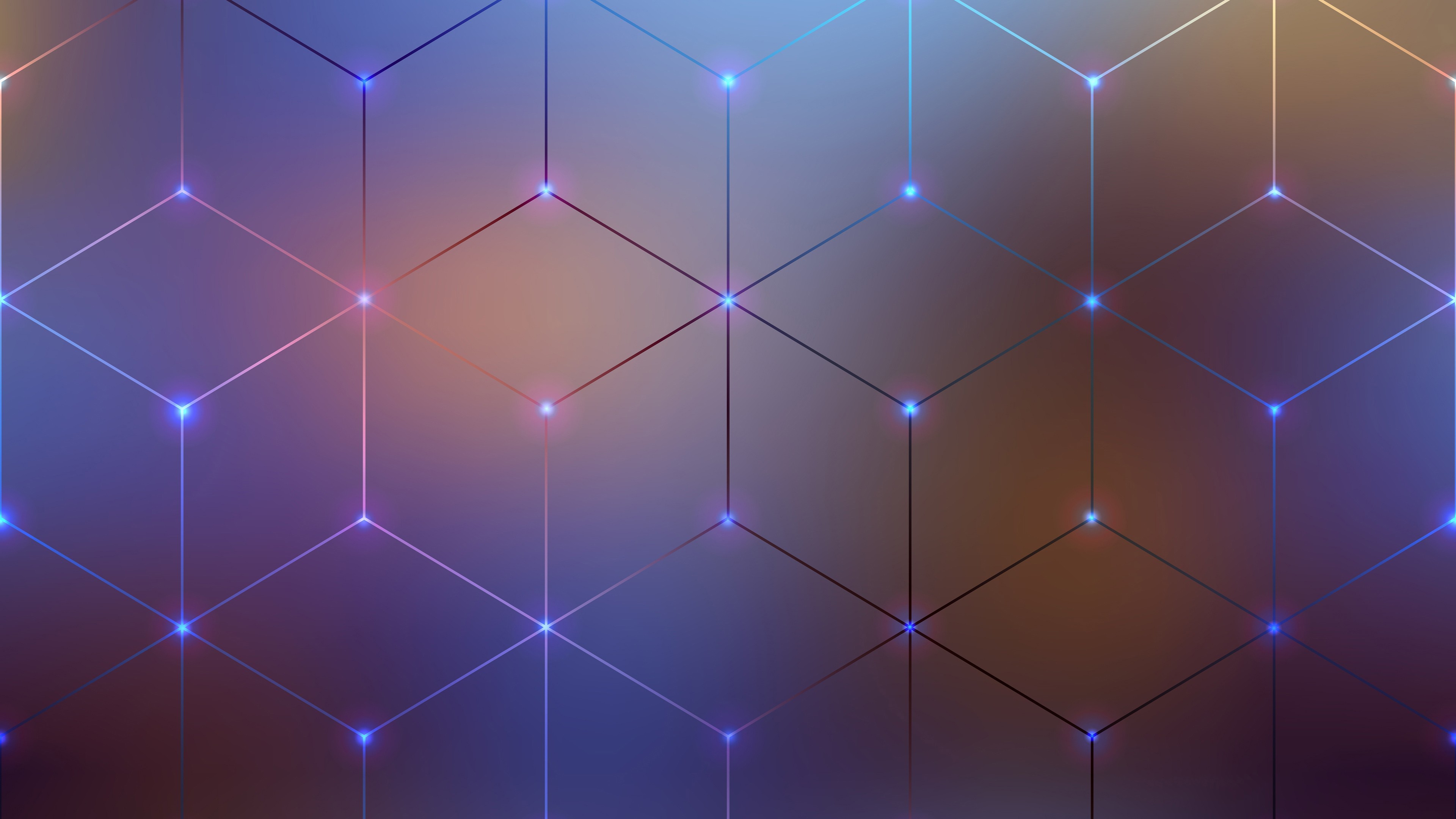 3840x2160 Abstract pattern of geometric shapes 3 d graphics