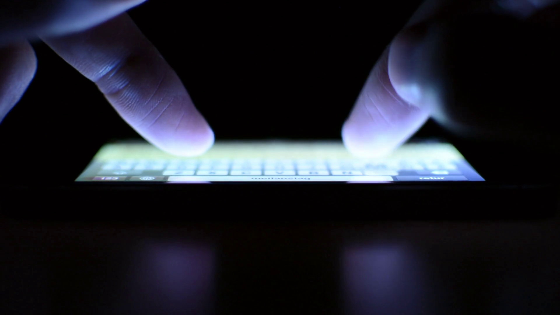 1920x1080 Close up of index fingers typing text message on smartphone screen Stock  Video Footage - VideoBlocks