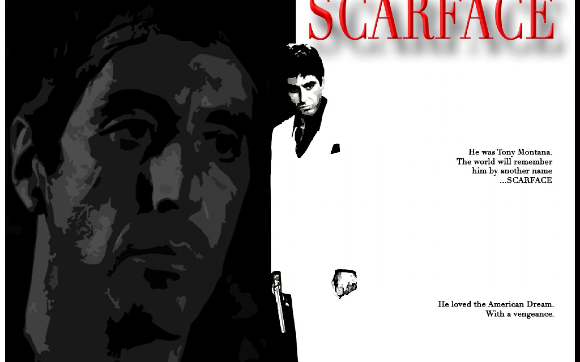 1920x1200 Scarface Tony Montana picture for desktop and wallpaperPicture for .