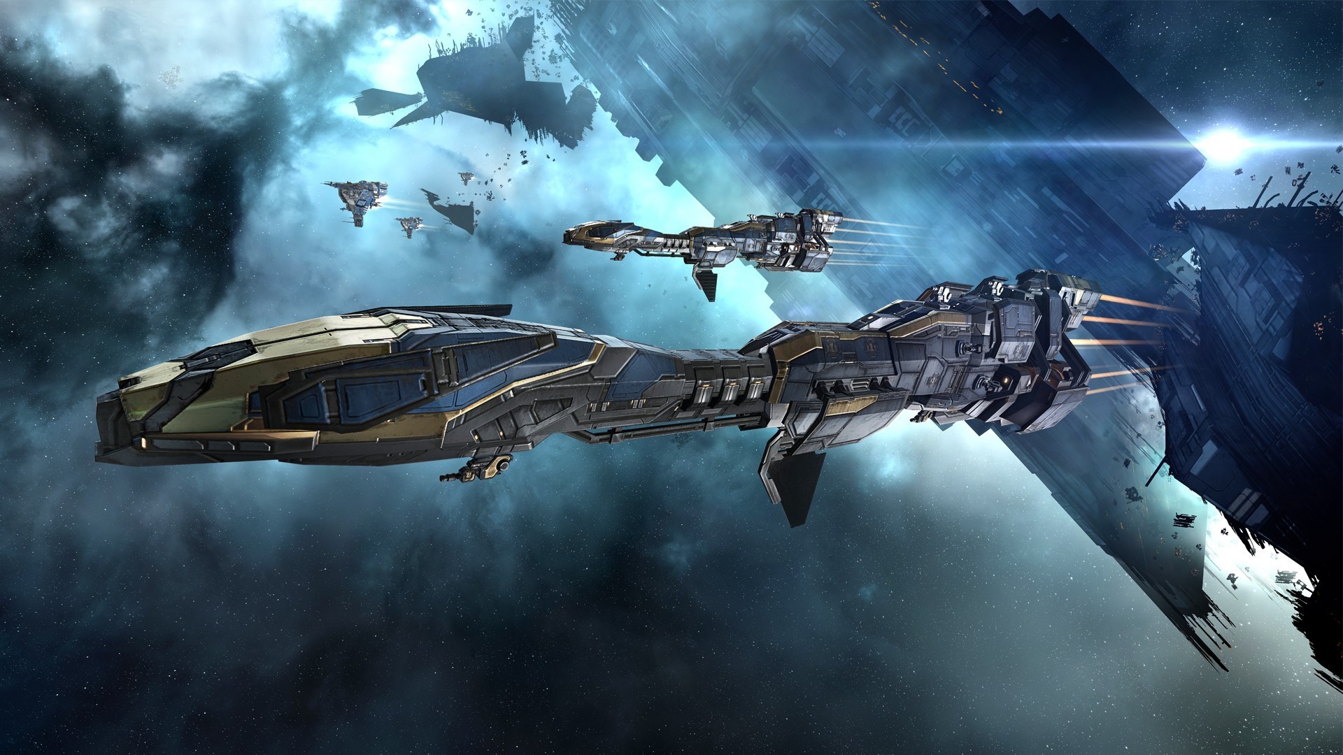 1920x1080 EVE Online, Minmatar, Video Games, Spaceship, Concept Art, Science Fiction,  Space, Stabber Cruiser Wallpapers HD / Desktop and Mobile Backgrounds