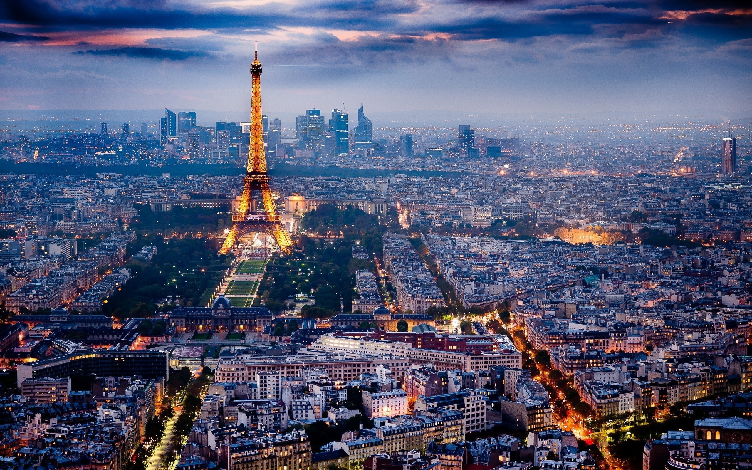 2560x1600 Eiffel tower at Night Paris France Wallpaper Fresh Photos Background