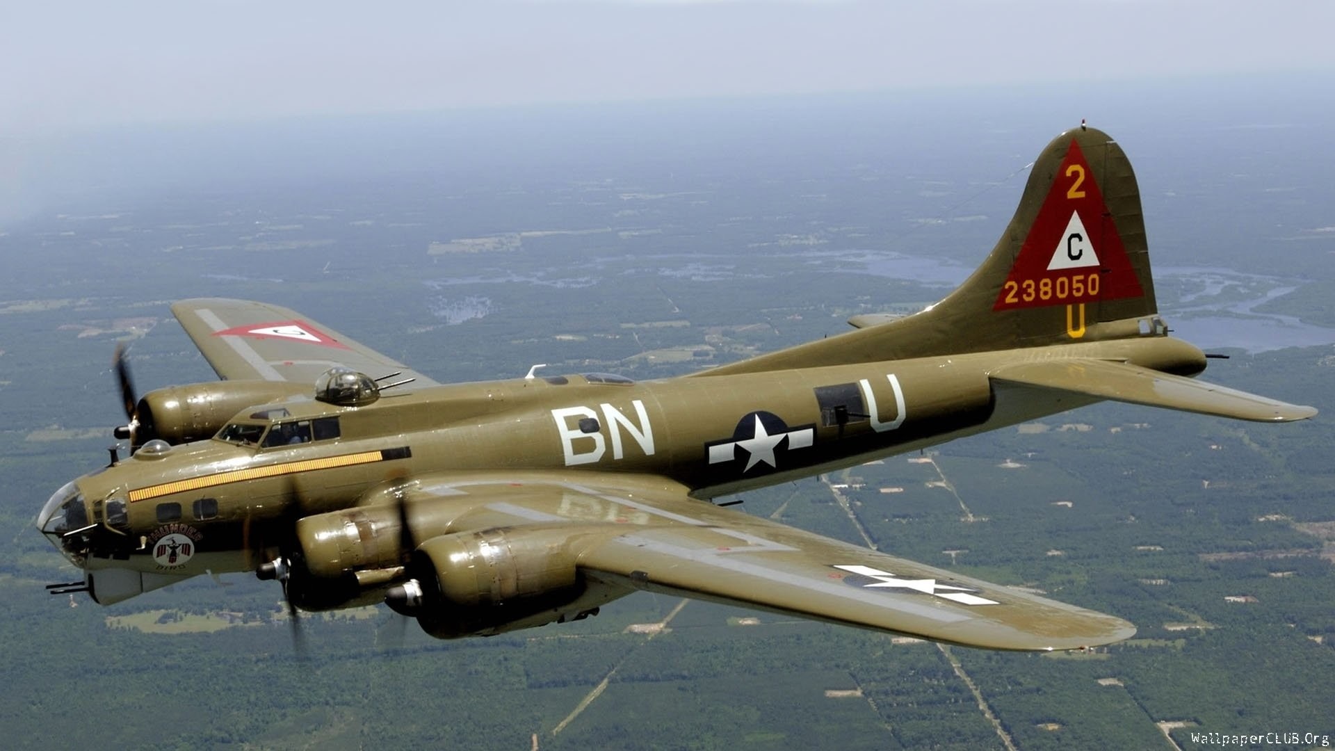 1920x1080 Military - Boeing B-17 Flying Fortress Air Force Aircraft Airplane Wallpaper