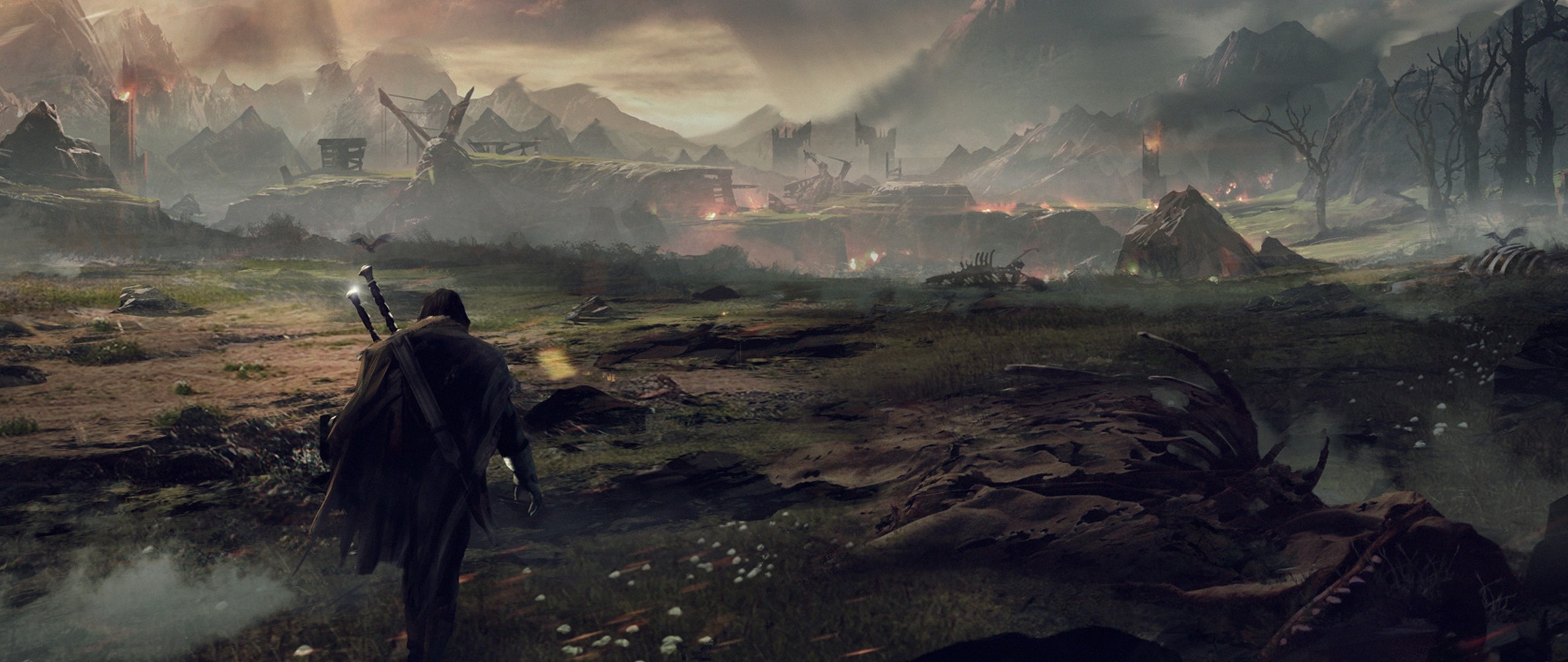 2560x1080 Preview wallpaper middle-earth shadow of mordor, the lord of the rings,  talion