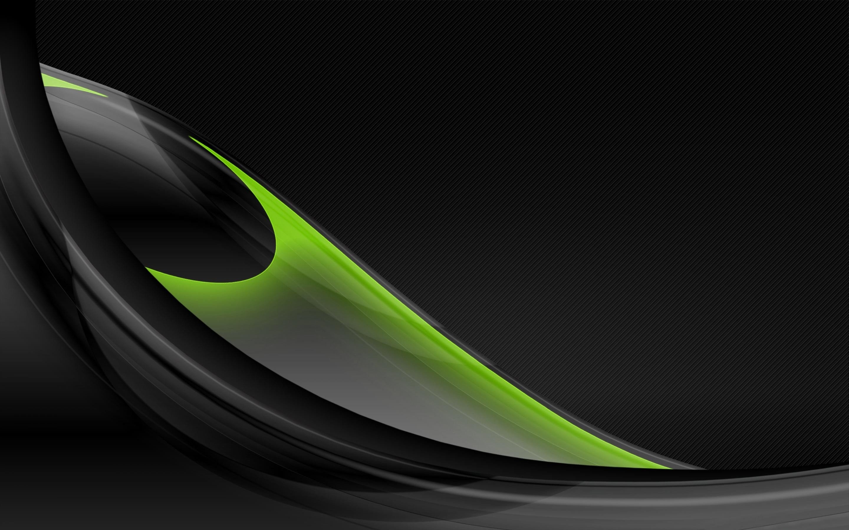 2880x1800 Black And Green Abstract 706839