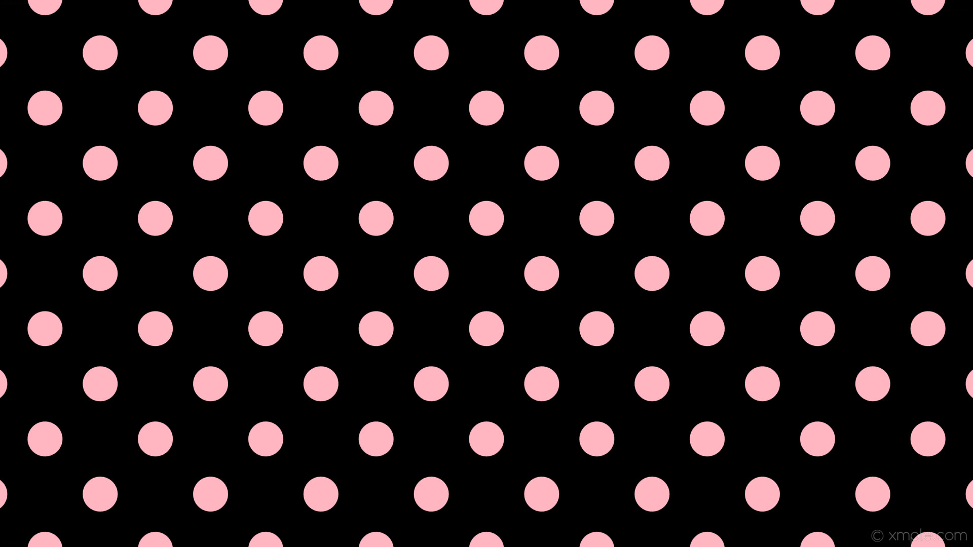 1920x1080 wallpaper spots black pink polka dots light pink #000000 #ffb6c1 45Â° 69px  154px