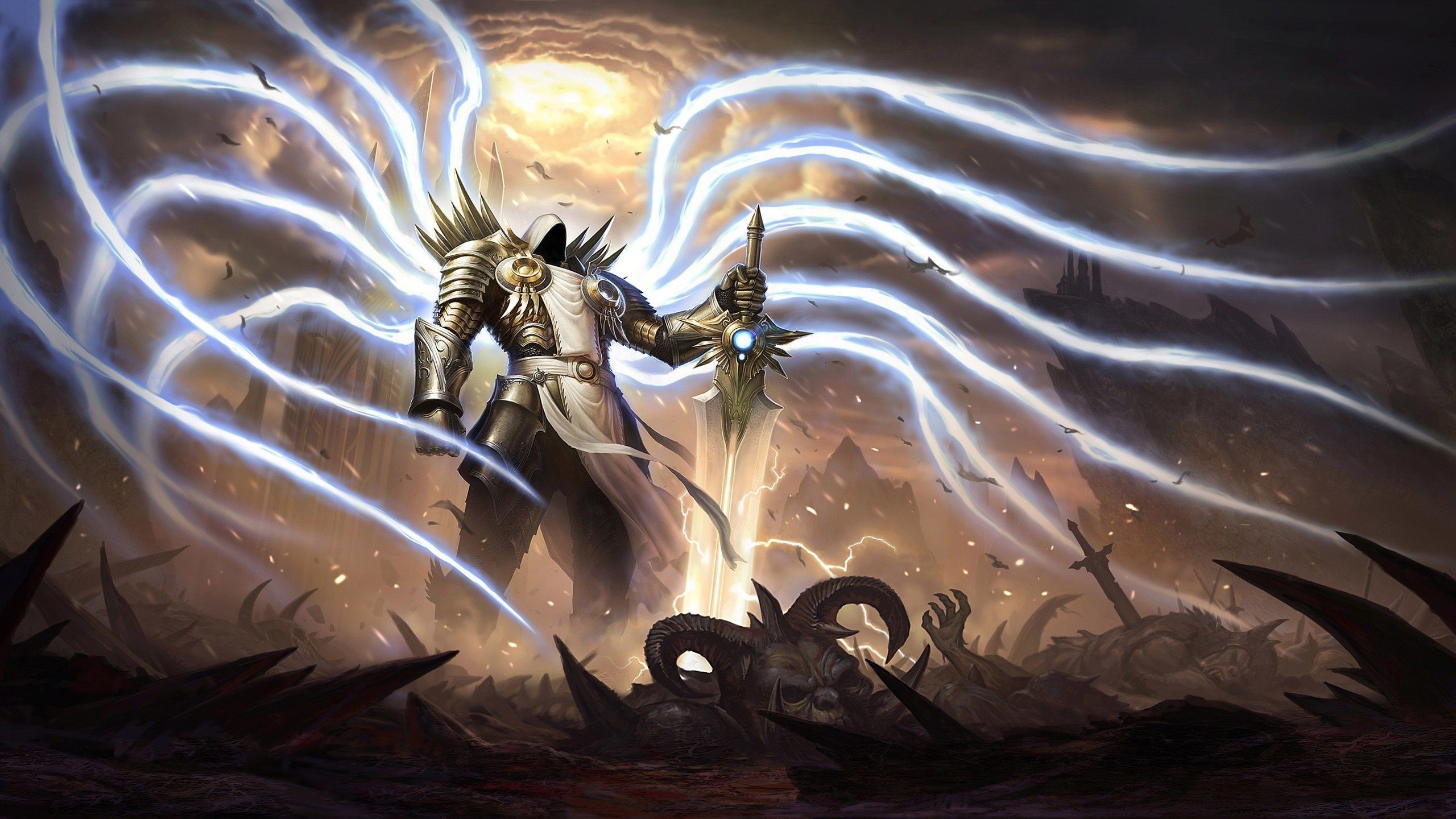 2560x1440 Diablo 3 Reaper of Souls Archangel Tyrael Wallpaper