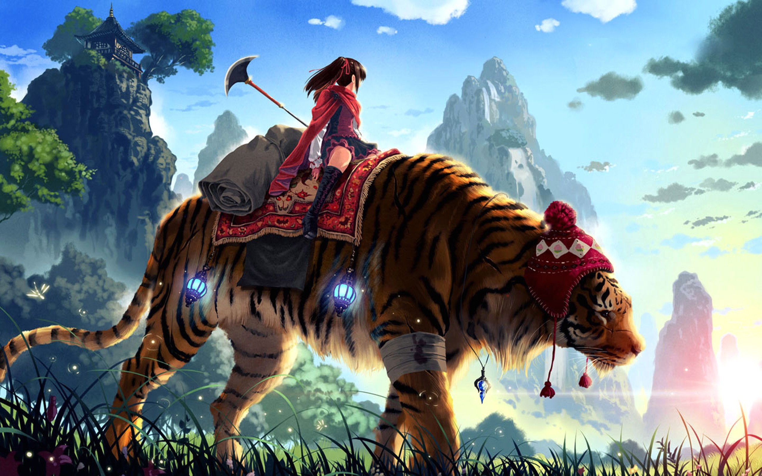 2560x1600 anime, Fantasy Art, Tiger Wallpapers HD / Desktop and Mobile Backgrounds