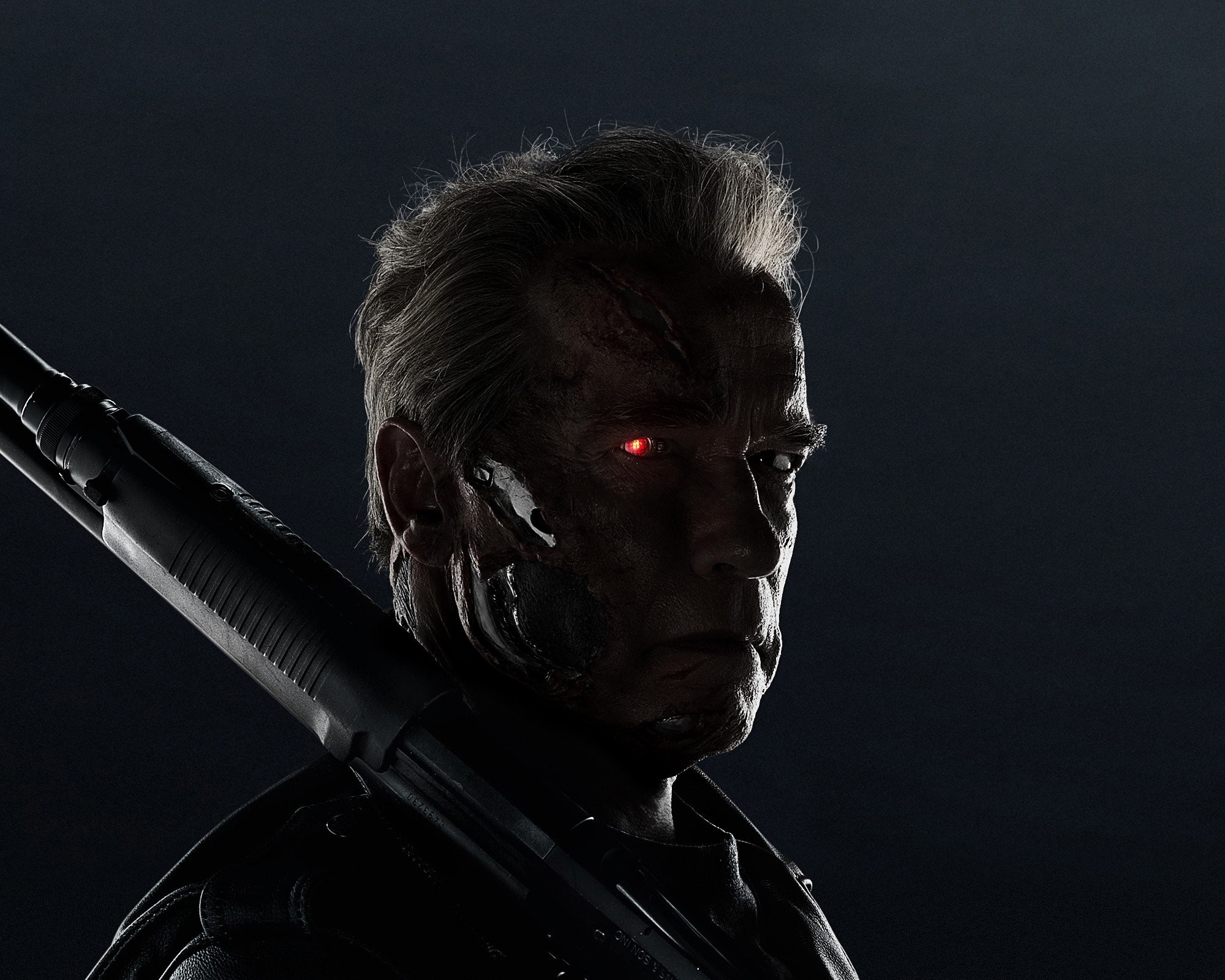 2000x1600 Terminator, Arnold Schwarzenegger, Terminator Genisys, Cyborg, Weapon,  Movies, T 800