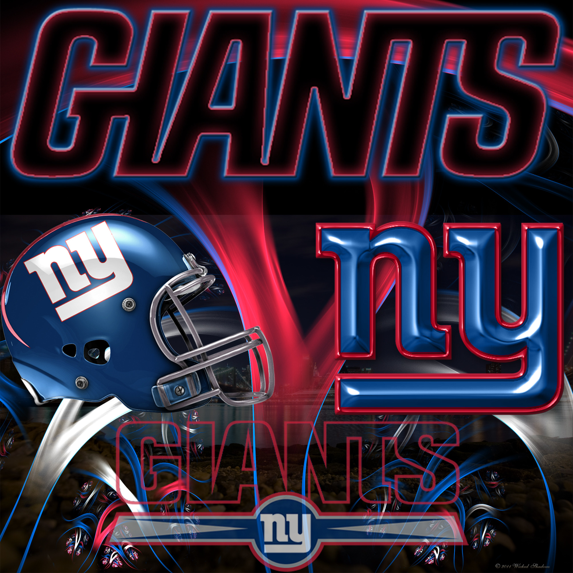 2000x2000 Wallpapers By Wicked Shadows: New York Giants Wicked Wallpaper