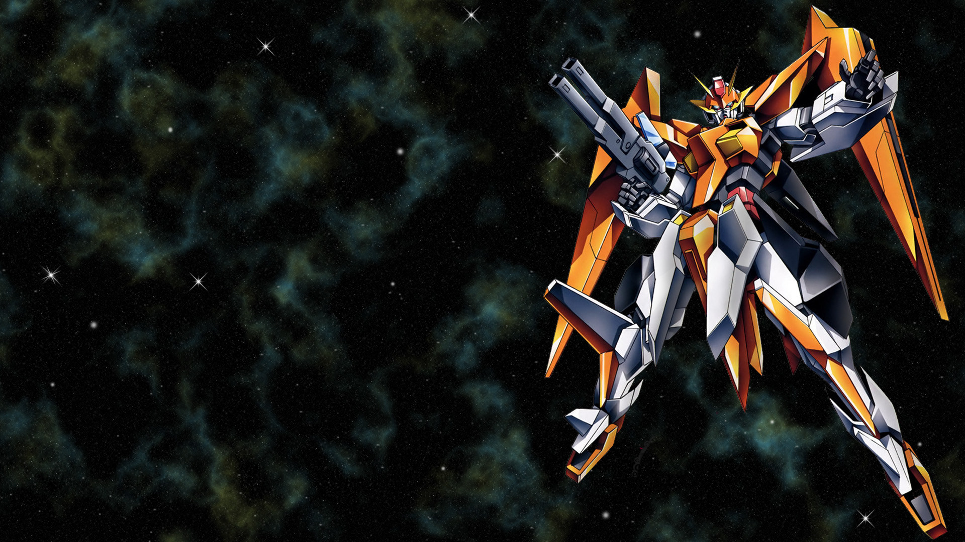 1920x1080 Tags: Anime, Mobile Suit Gundam 00, GN-007 Arios Gundam, Wallpaper