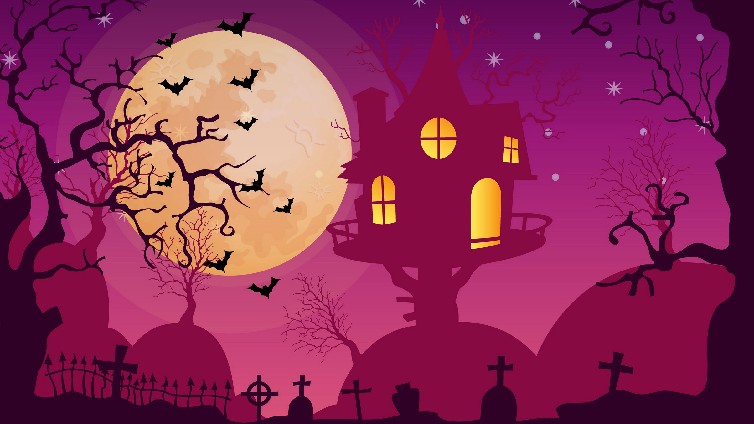 2408x1354 Halloween Backgrounds full HD Free Download for Desktop Laptop PC