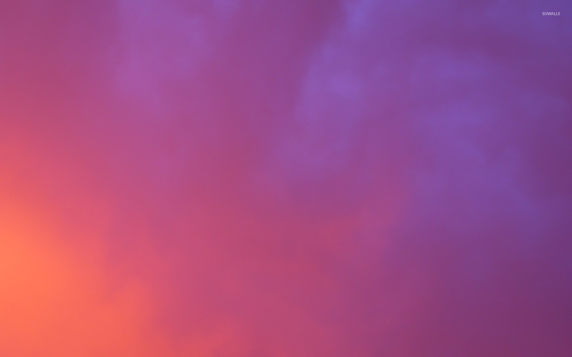 1920x1200 Purple sunset clouds wallpaper