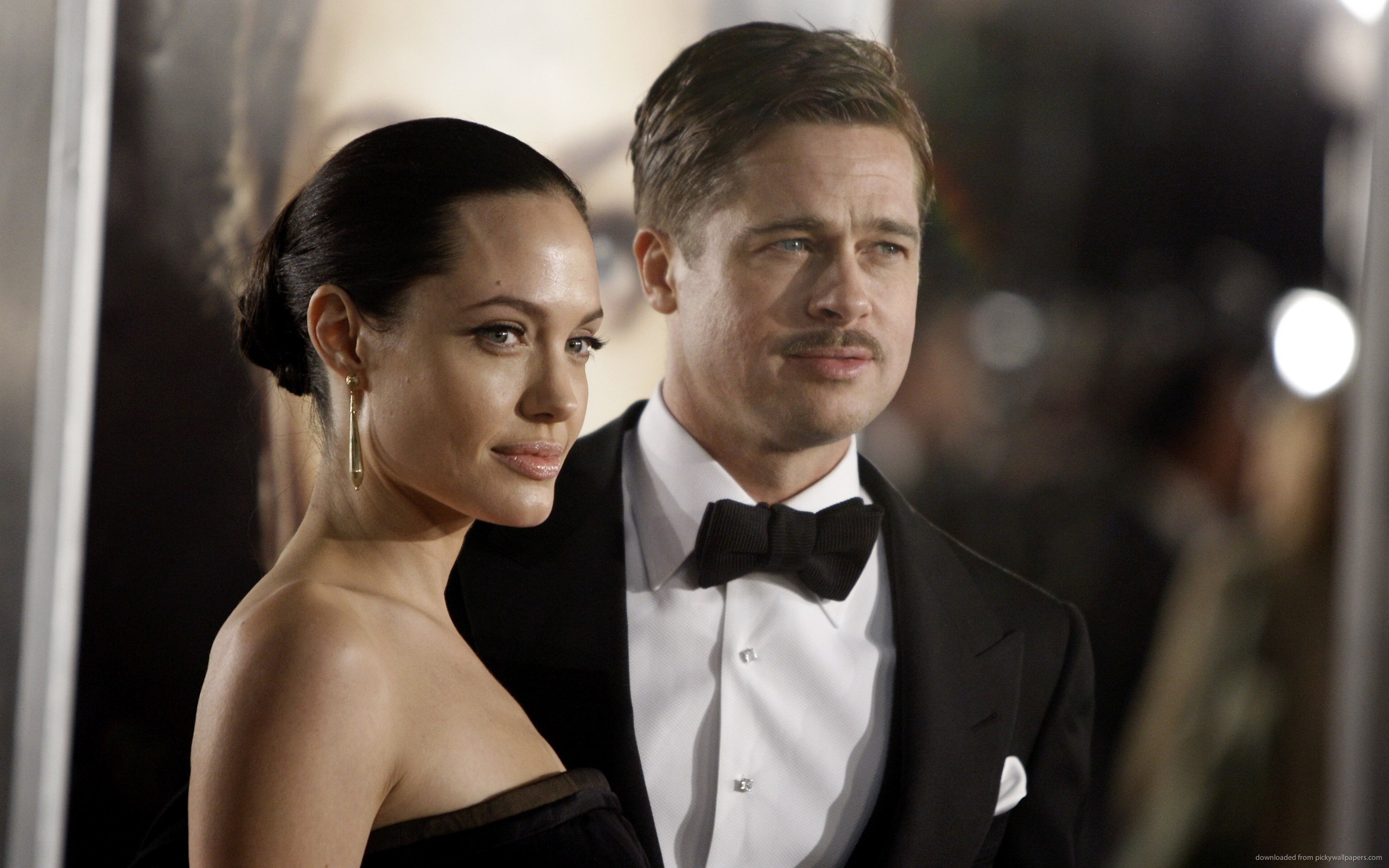 2560x1600 Angelina Jolie and Brad Pitt for 