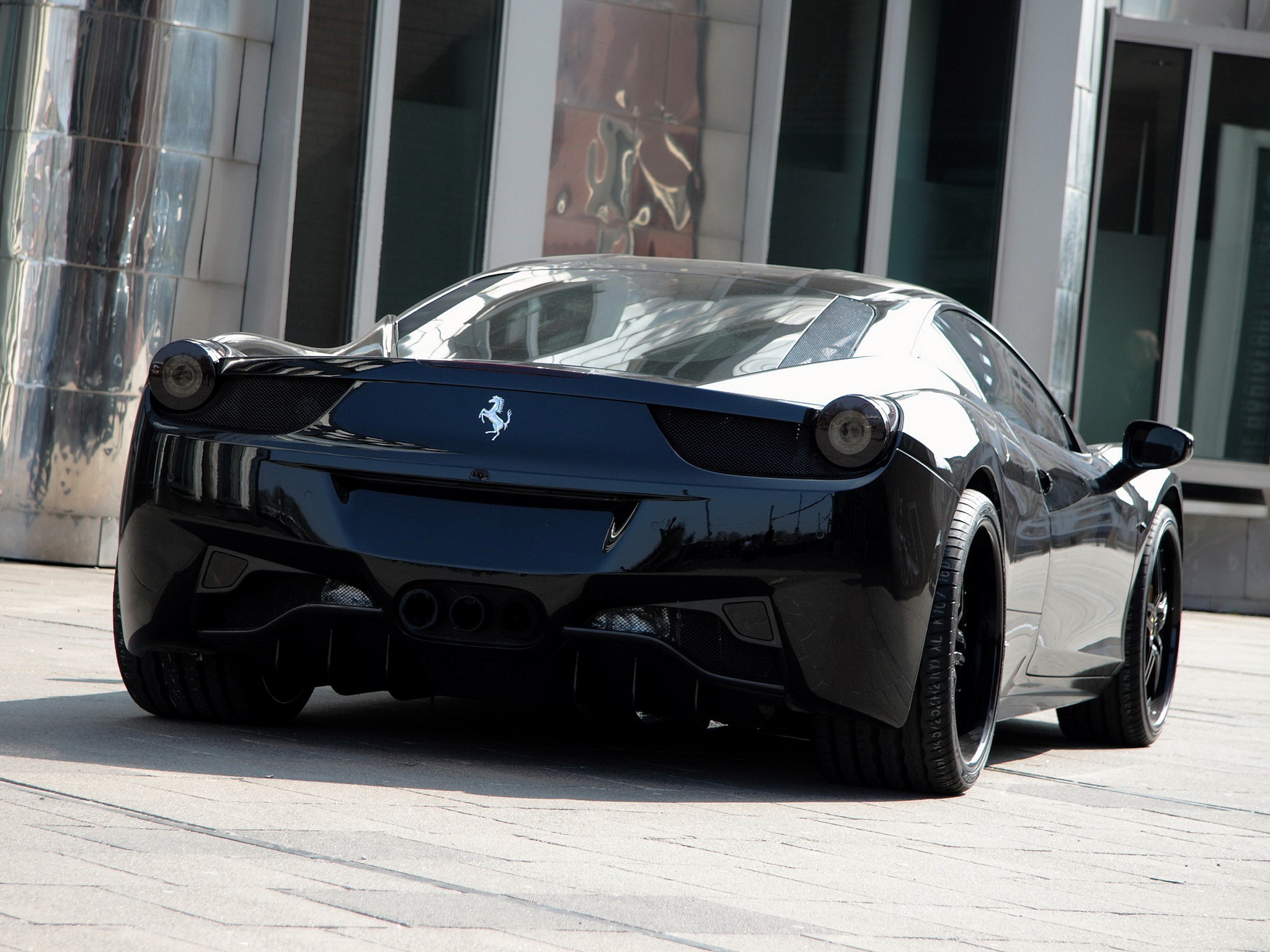 2048x1536 Black Ferrari 458 Italia
