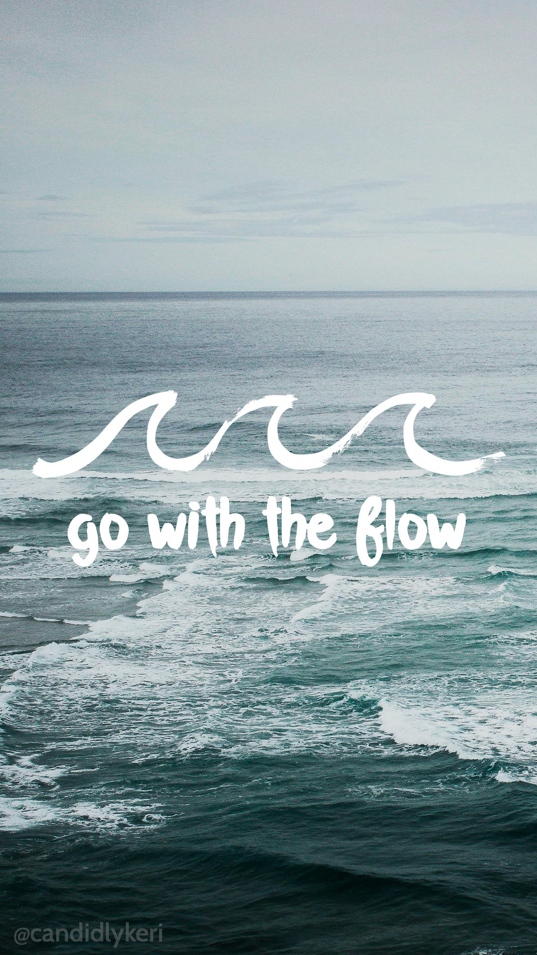 1080x1920 Go-with-the-Flow-water-waves-motivational-you-