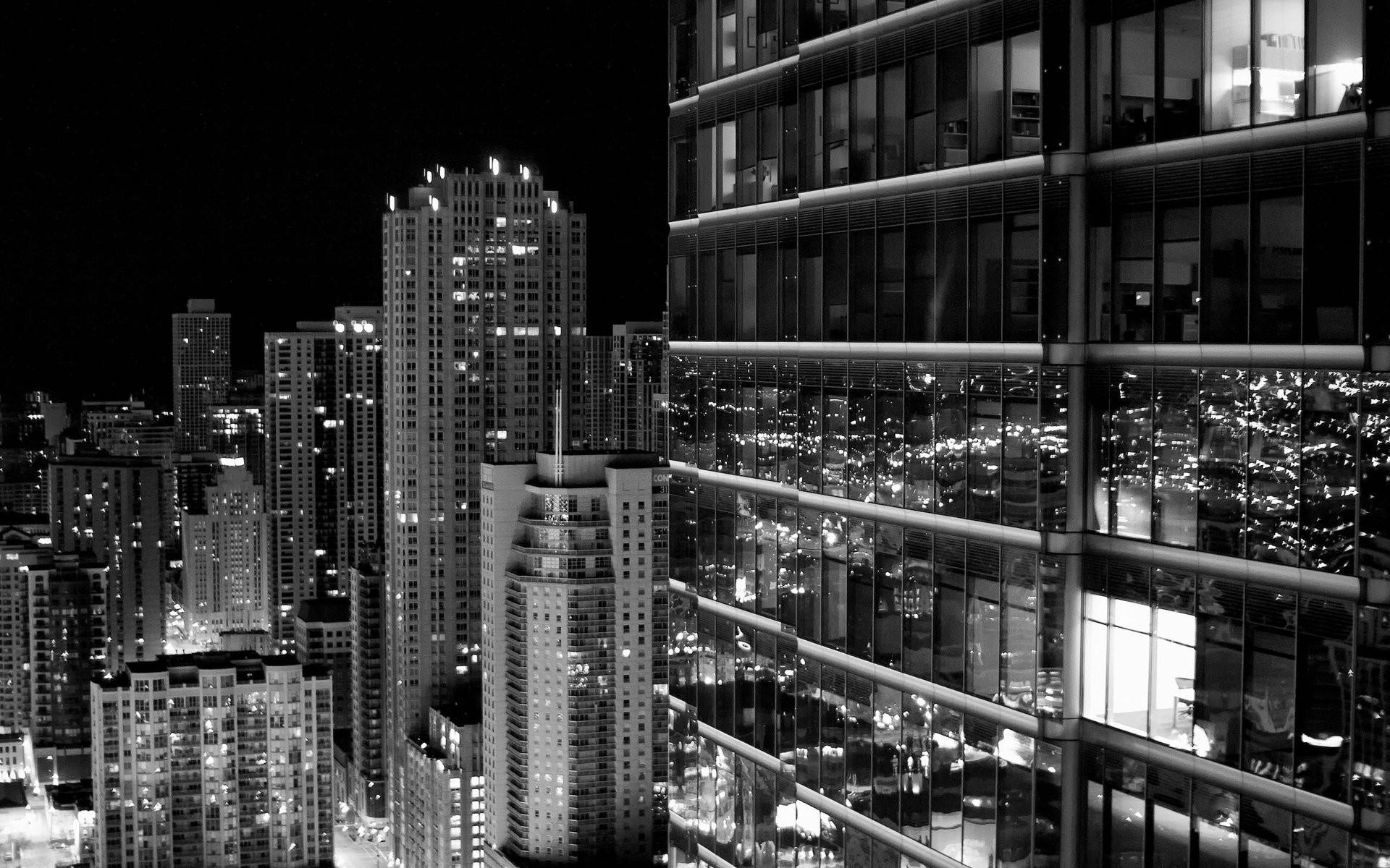 1920x1200 Chicago Black And White Wallpapers Widescreen