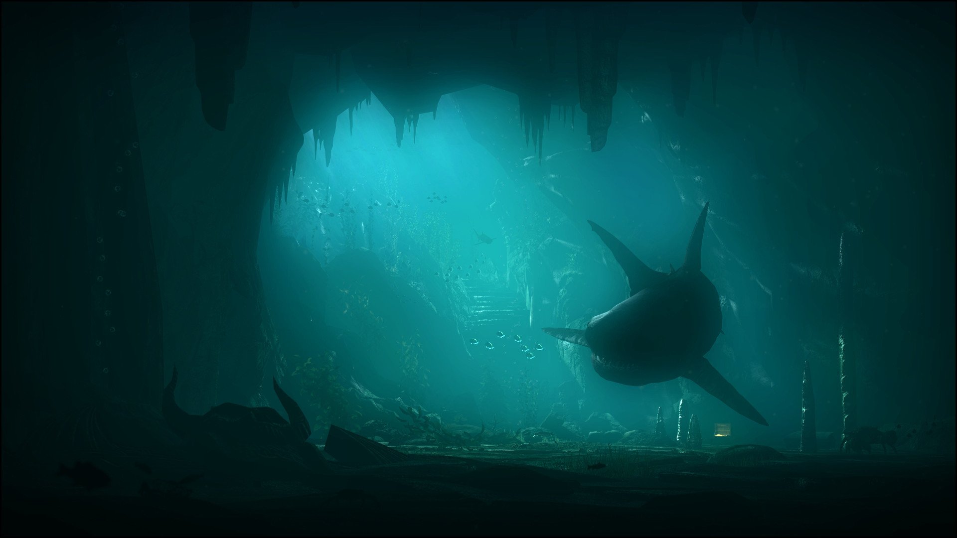 1920x1080 The Last Megalodon by mask1985