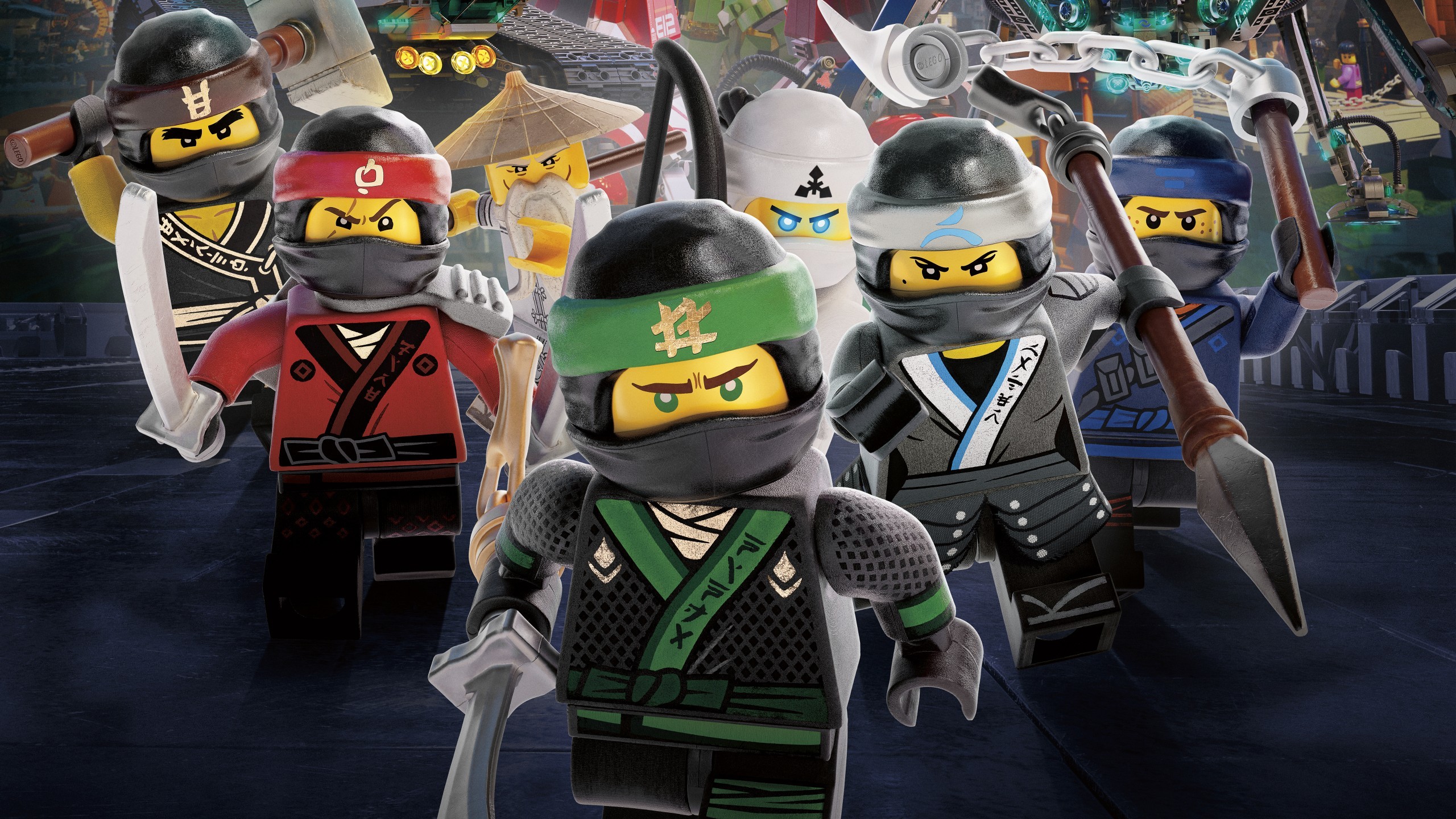 2560x1440 Ninja Warriors The LEGO Ninjago Movie 4K