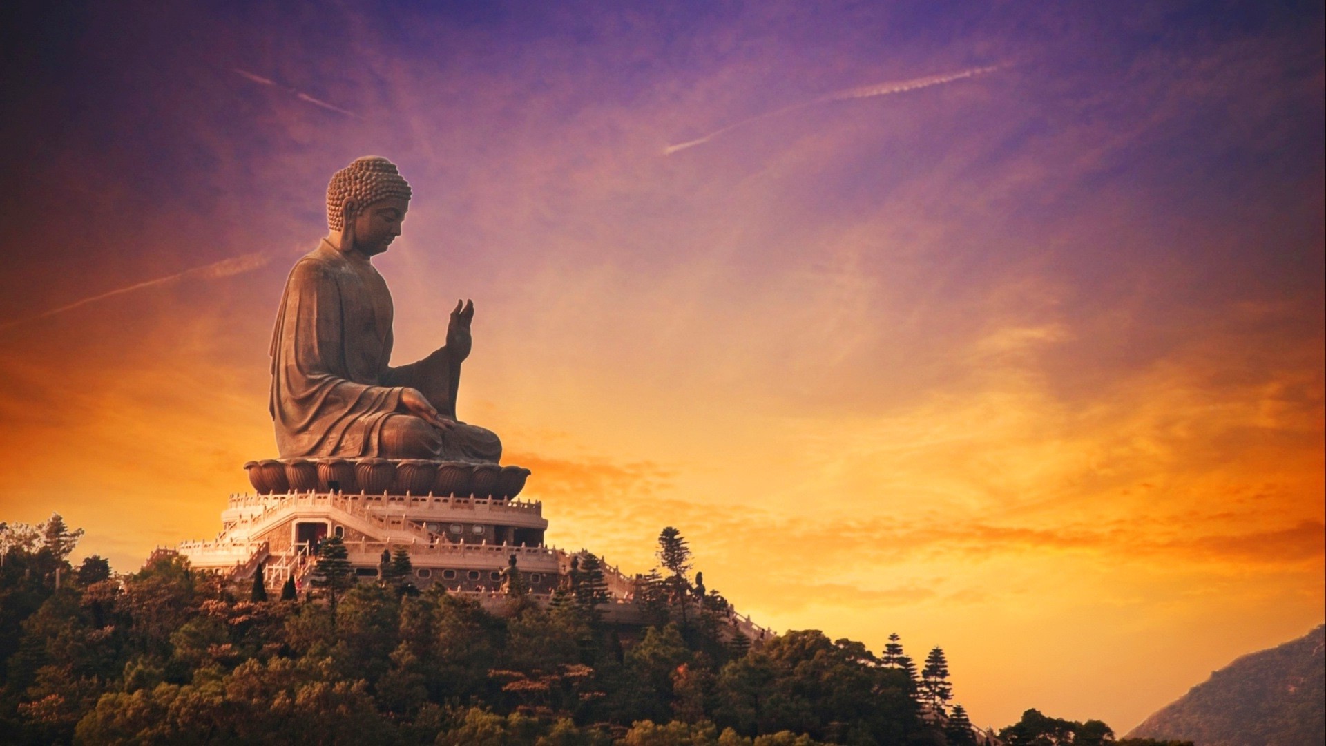 1920x1080 The biggest lord Buddha statue wallpapers