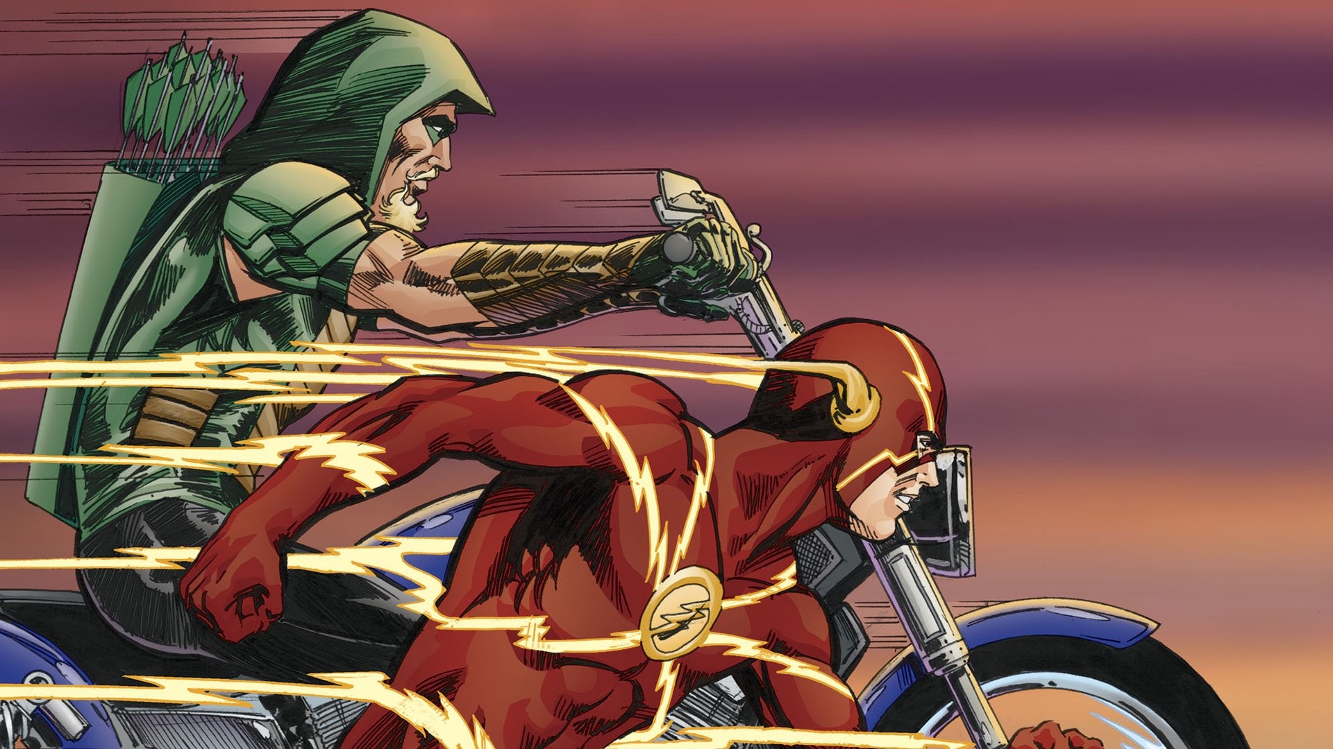 1920x1080 Green Arrow and The Flash