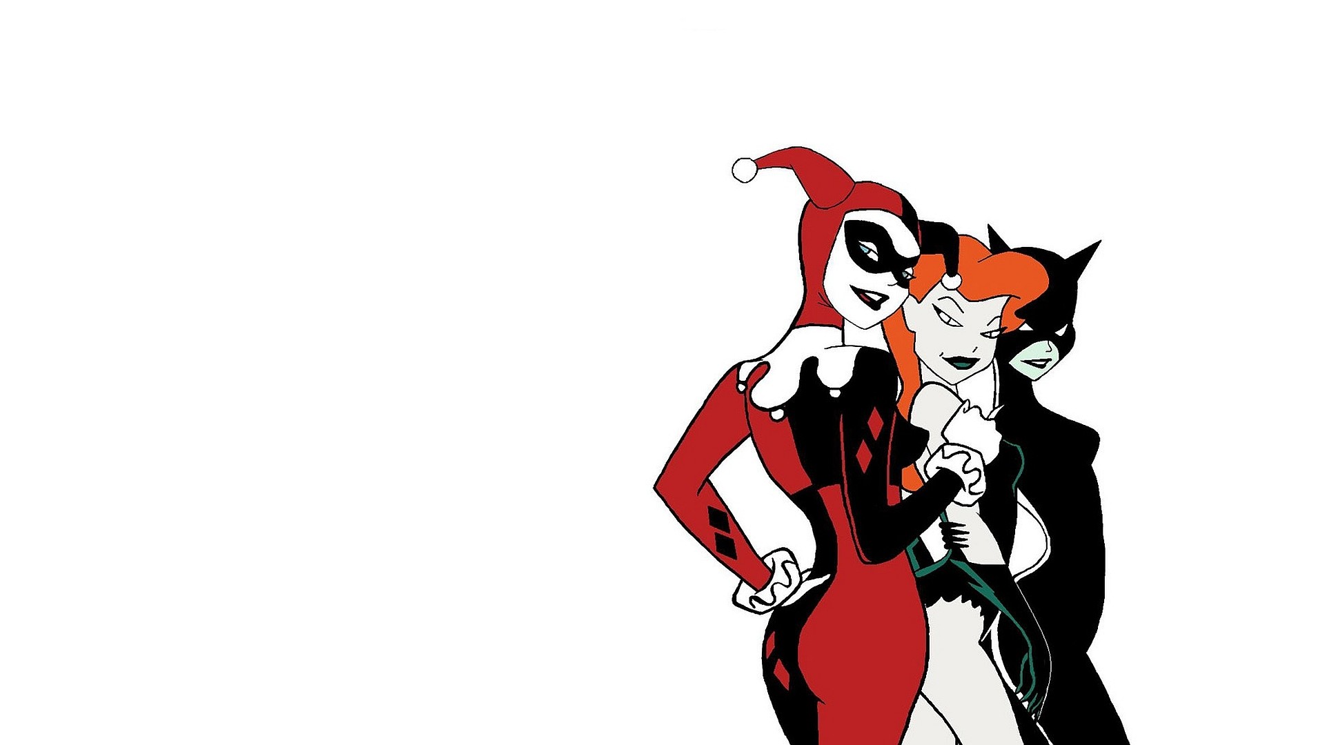 1920x1080 Comics - Gotham City Sirens Harley Quinn Poison Ivy Catwoman Wallpaper