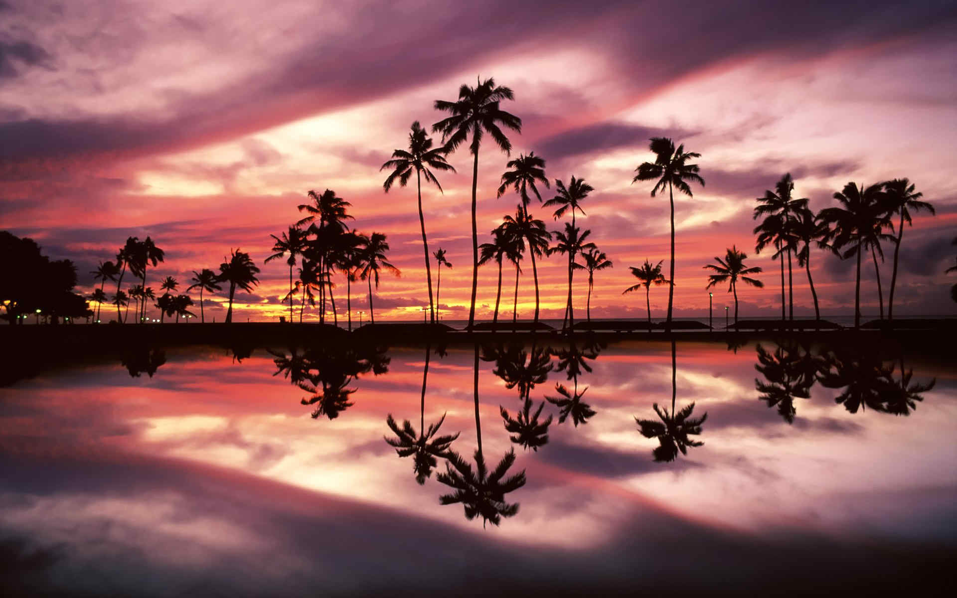 1920x1200 widescreen hawaii beach sunset wallpaper image