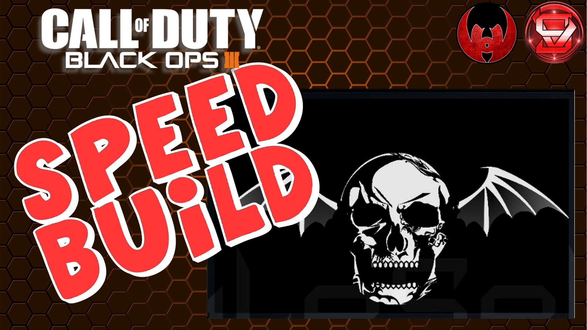 1920x1080 Deathbat -Avenged Sevenfold Logo - SPEED BUILD - Black Ops 3 Emblem Tutorial