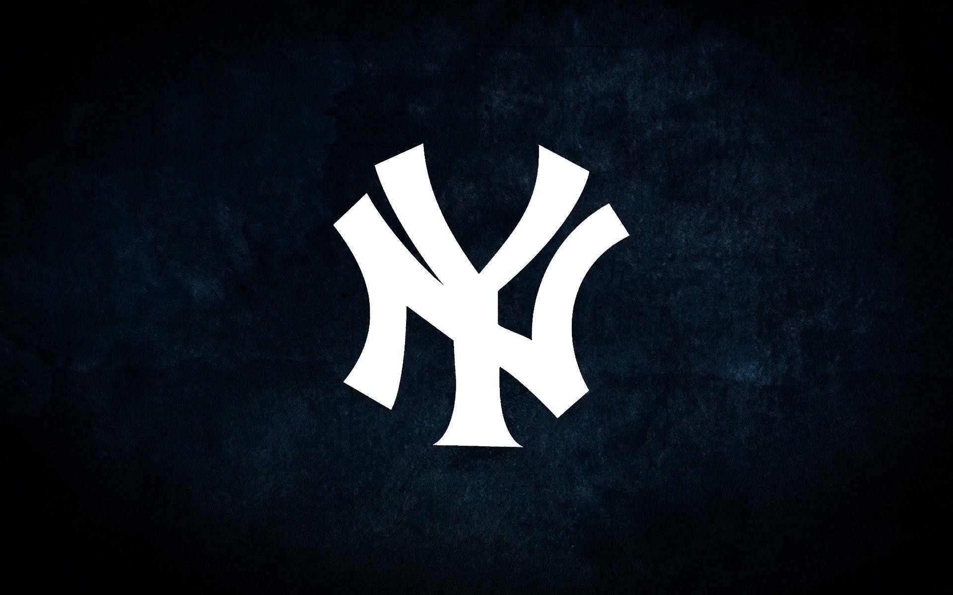 1920x1200 New York Yankees Logo On Blue Stained Background | HQ Wallpapers .