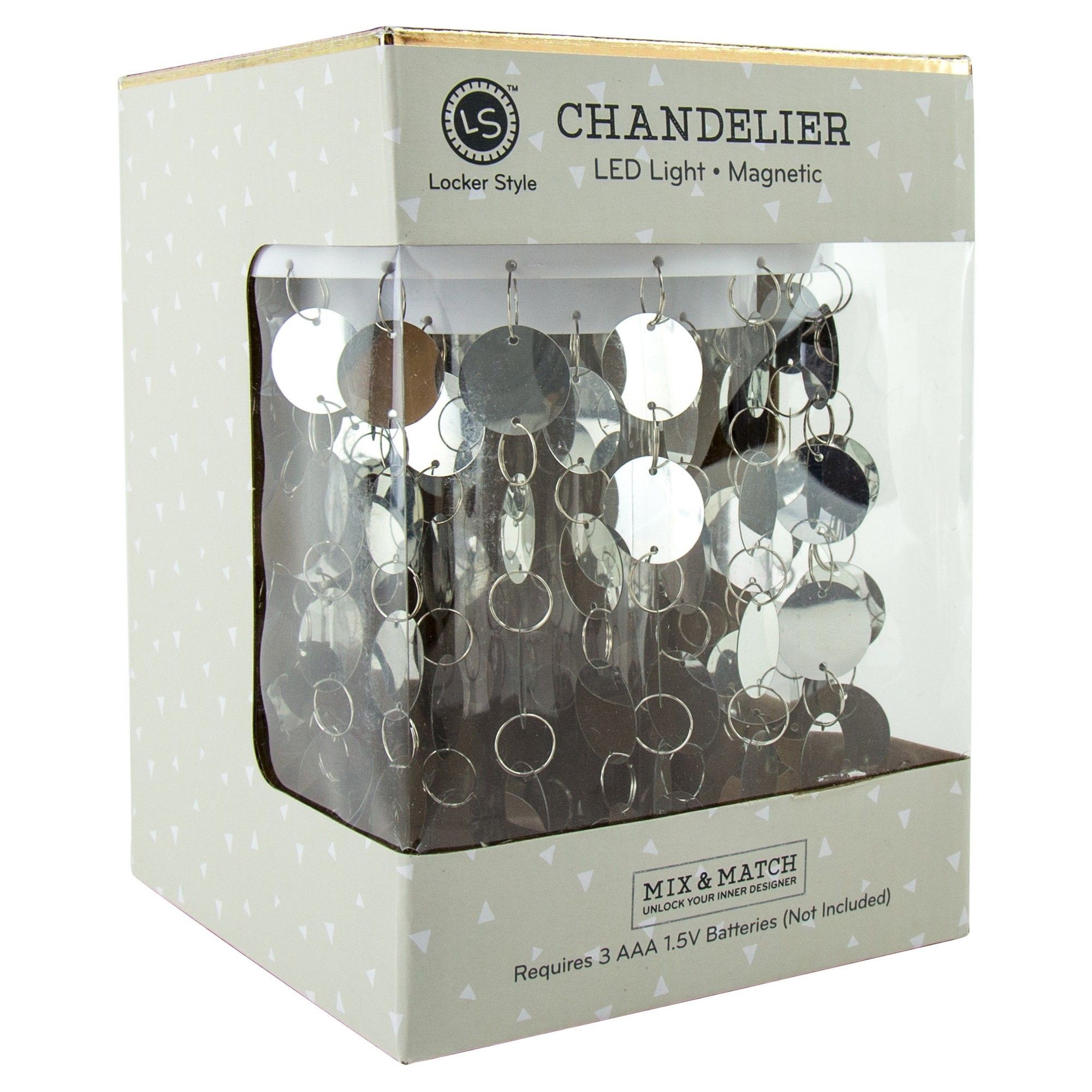 2000x2000 Locker Style Chandelier Led Light Decoration - Silver