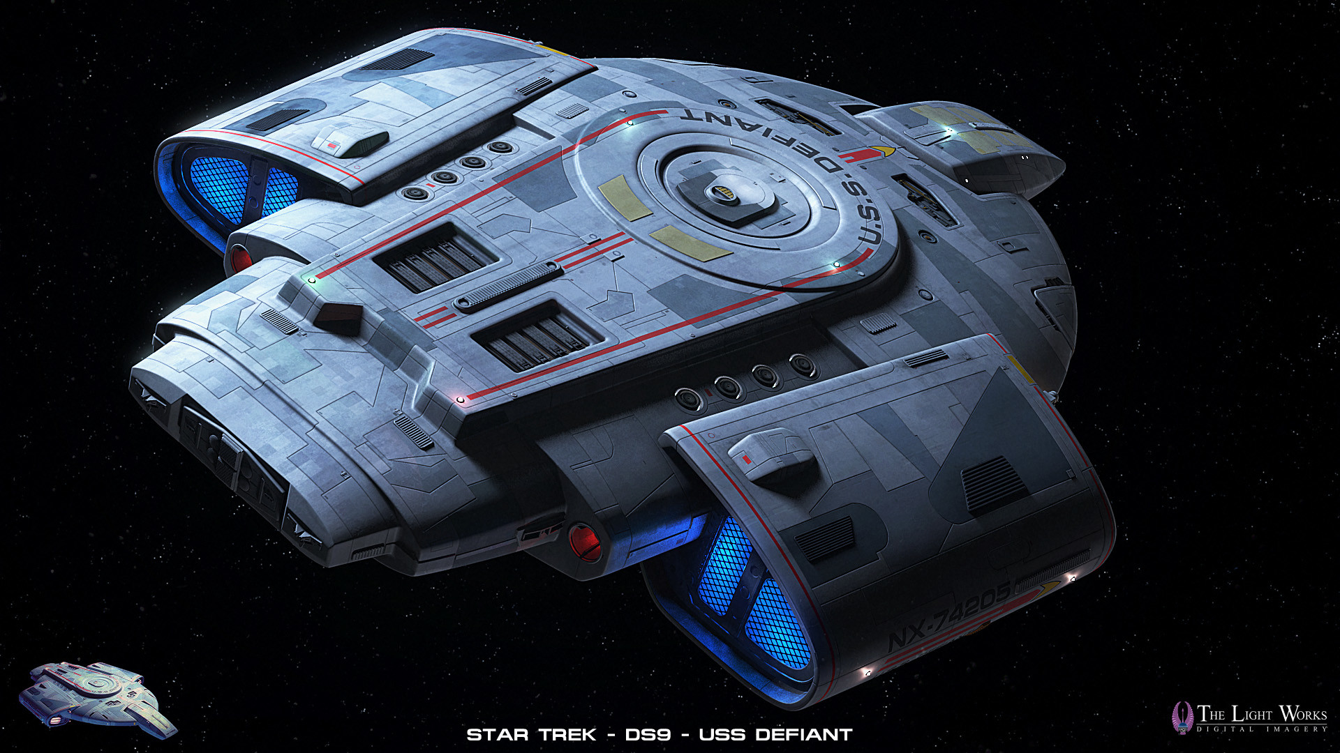 1920x1080 Star Trek - USS Defiant - Foundation 3D Forums ...