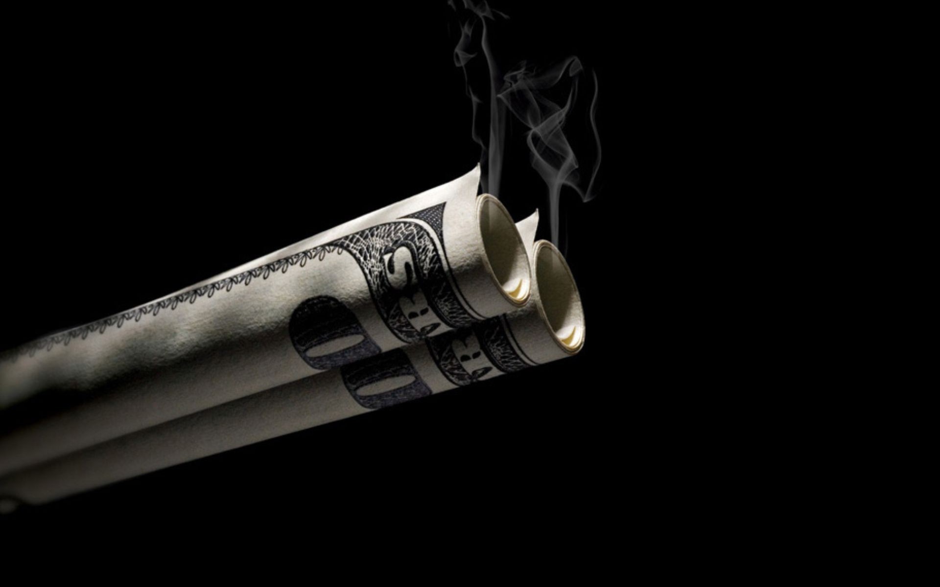 1920x1200 Smoking money wallpaper