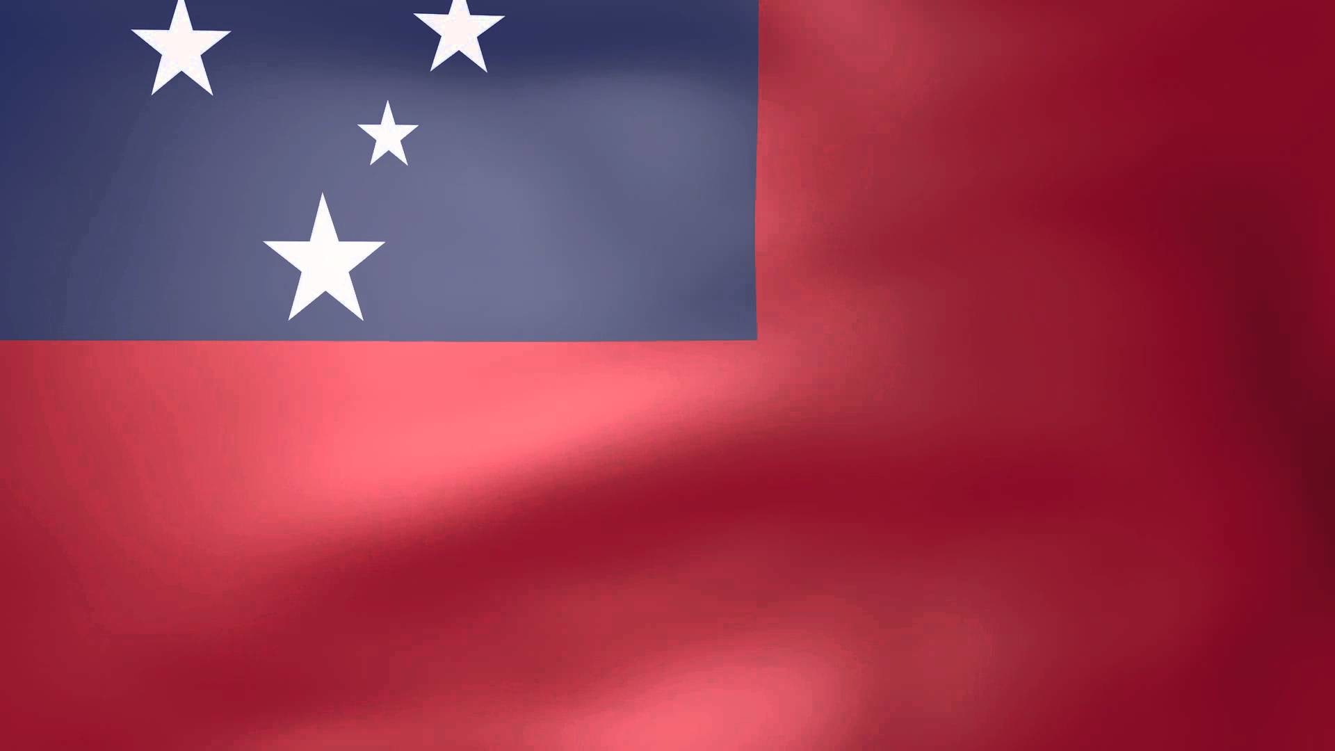1920x1080 Samoa Animated Flag