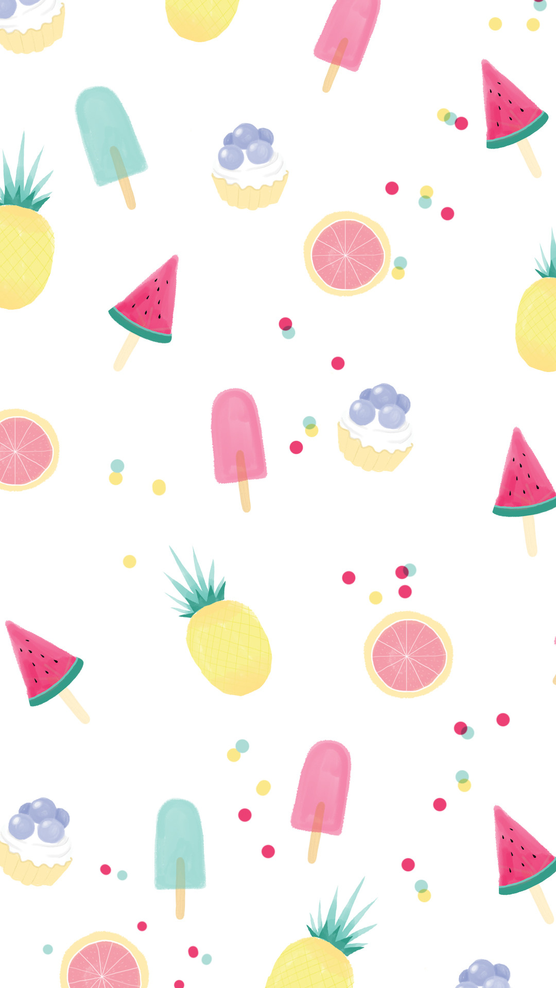 1080x1920 Fruit and ice lolly wallpaper