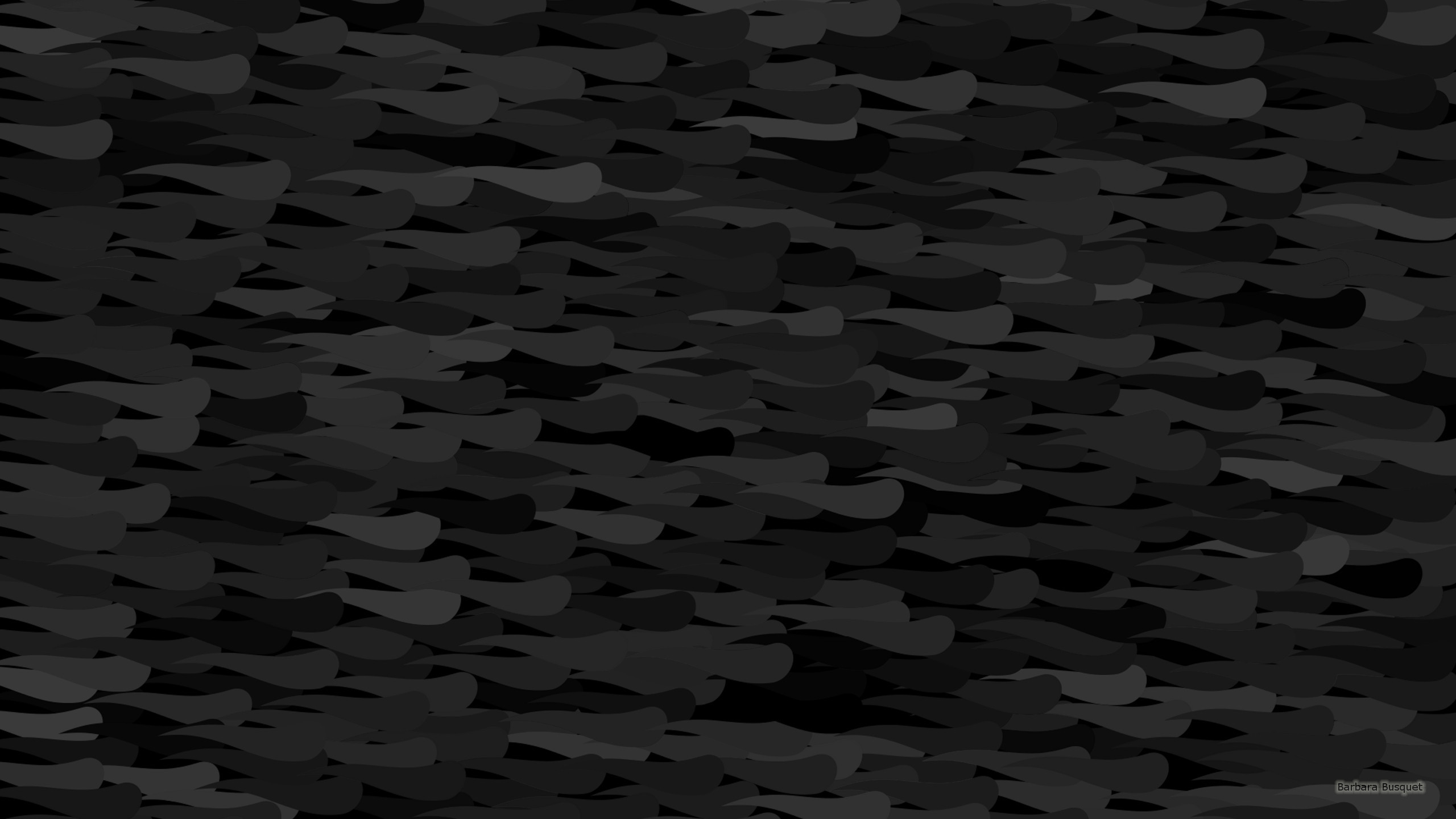 2560x1440 Black abstract wallpaper with dark gray shapes.
