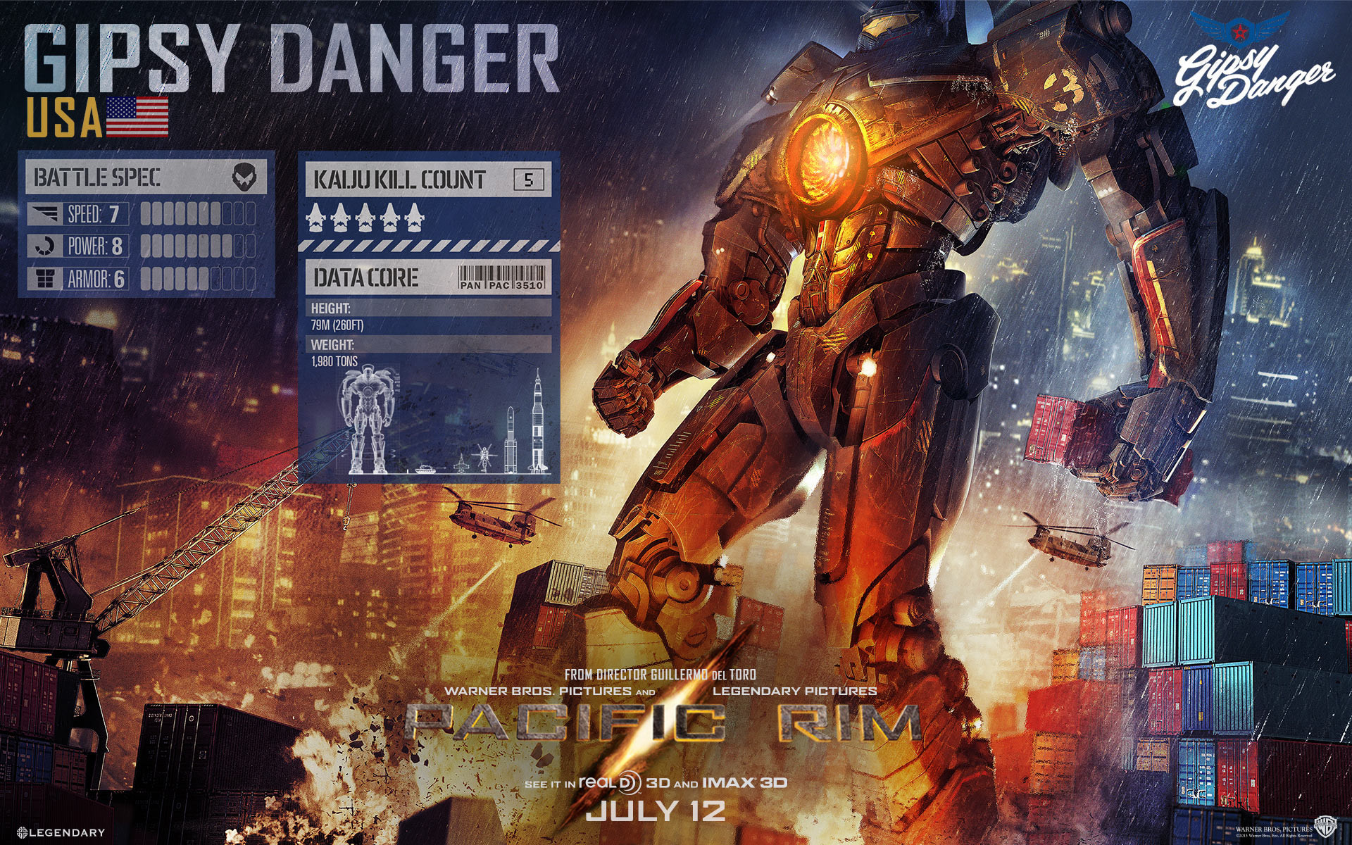 1920x1200 Pacific Rim images Gipsy Danger HD wallpaper and background photos