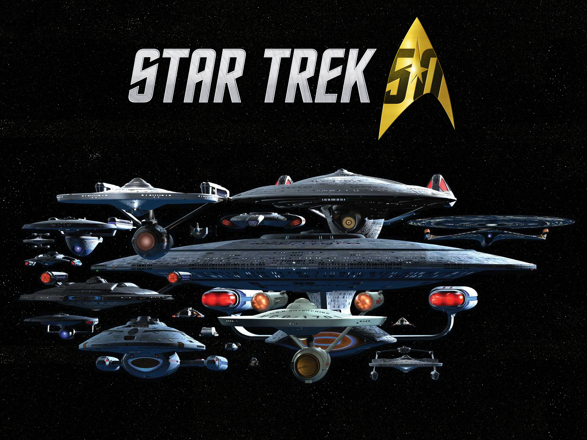 2000x1500 Star Trek 50th Anniversary Wallpaper by gazomg | Star Trek .