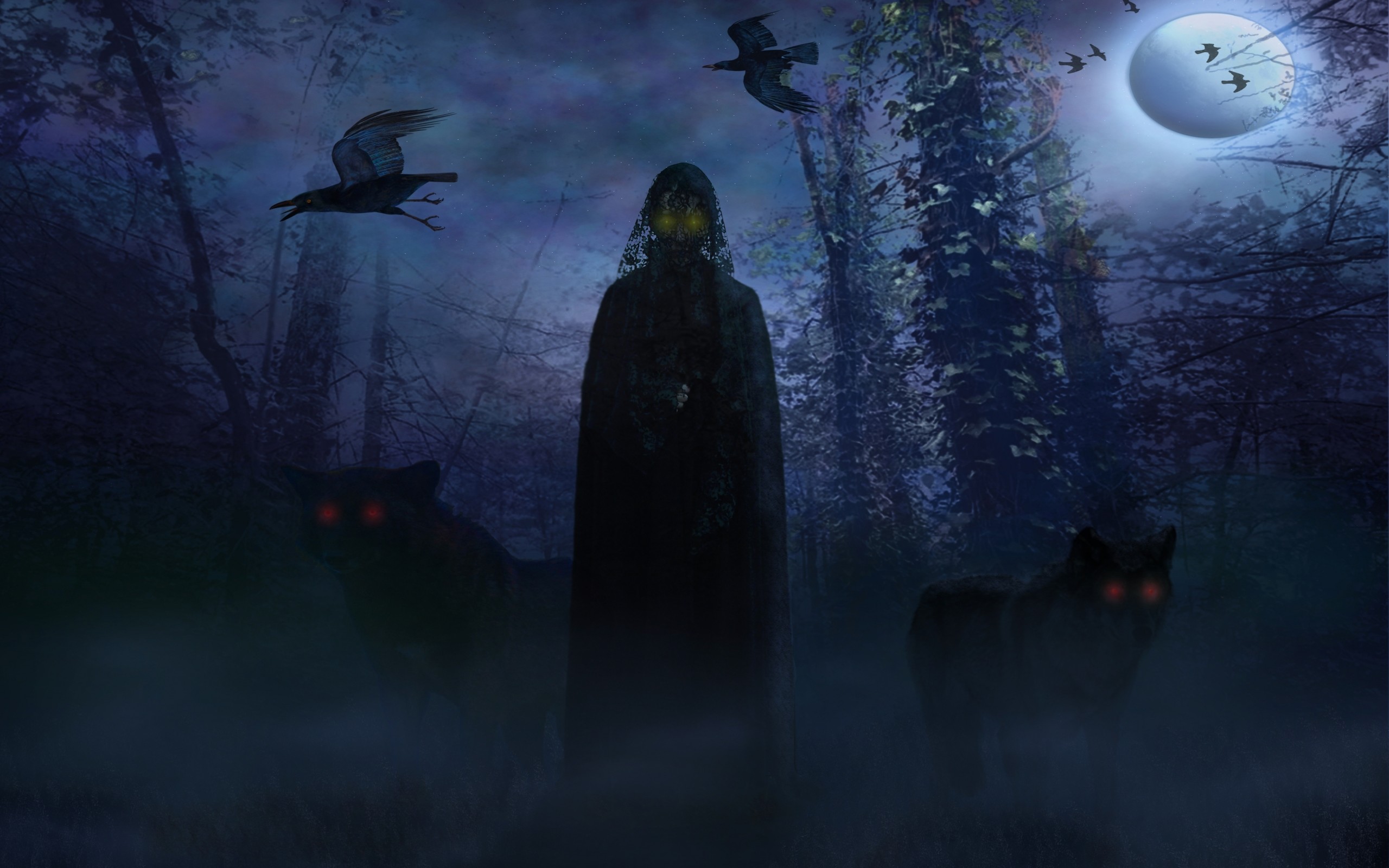 2560x1600 Dark horror fantasy demon evil occult wolf wallpaper |  | 29642 |  WallpaperUP