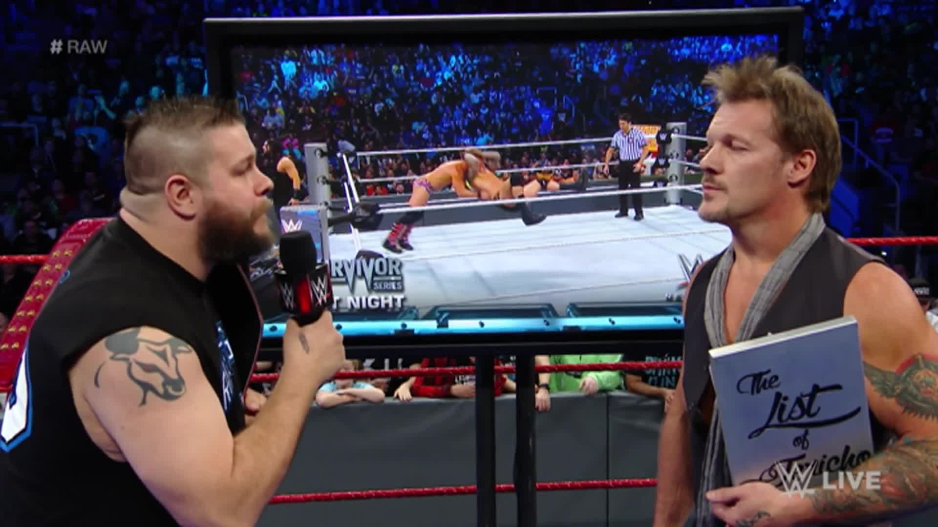 1920x1080 Y2J and Kevin Owens bicker on The Highlight Reel.