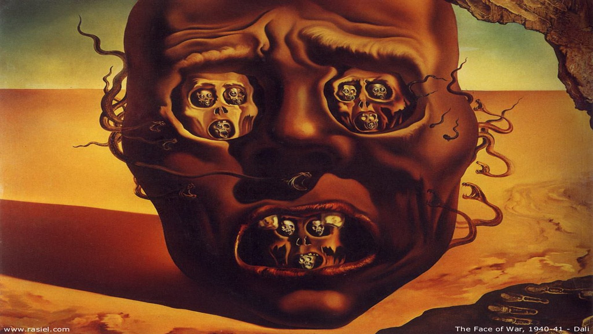 1920x1080 Face Of War Salvador Dali ...