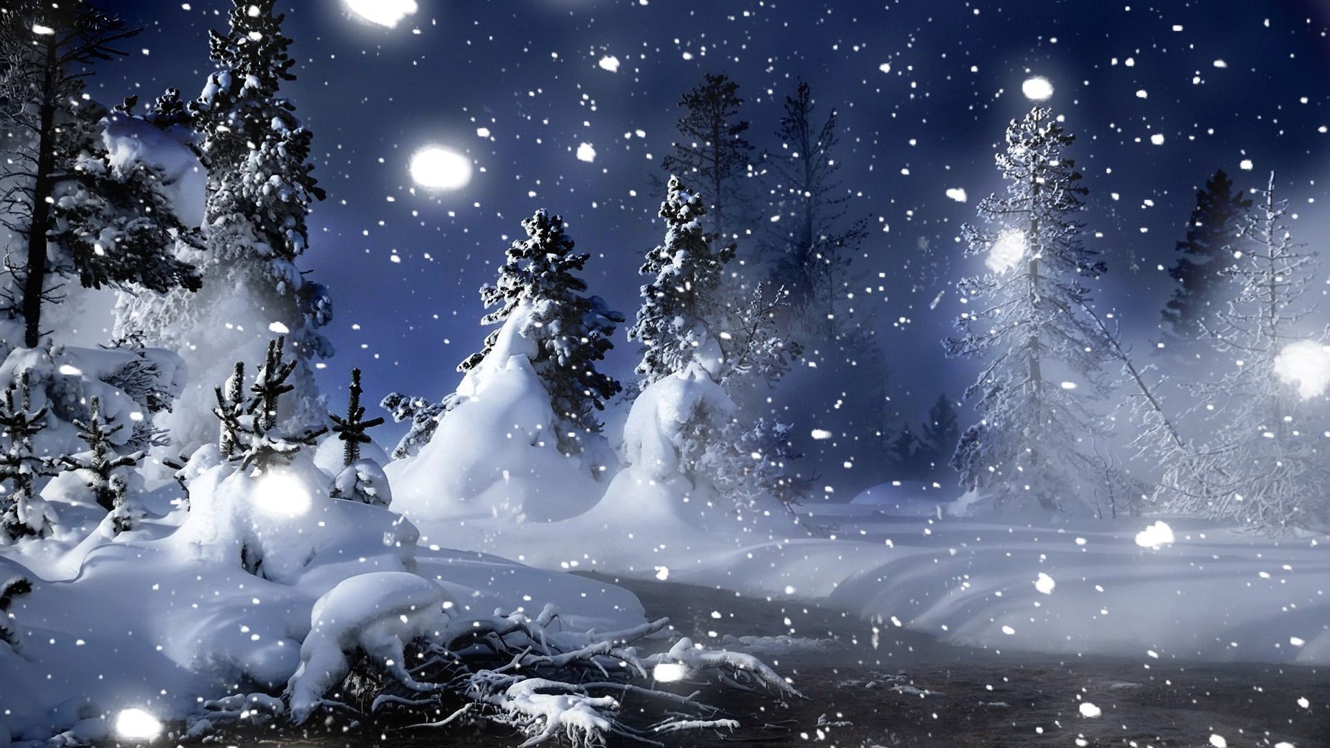 1920x1080 Snowy Winter Night Scenes Wallpaper | HD Wallpapers | Pinterest | Winter  night, Hd wallpaper and Wallpaper