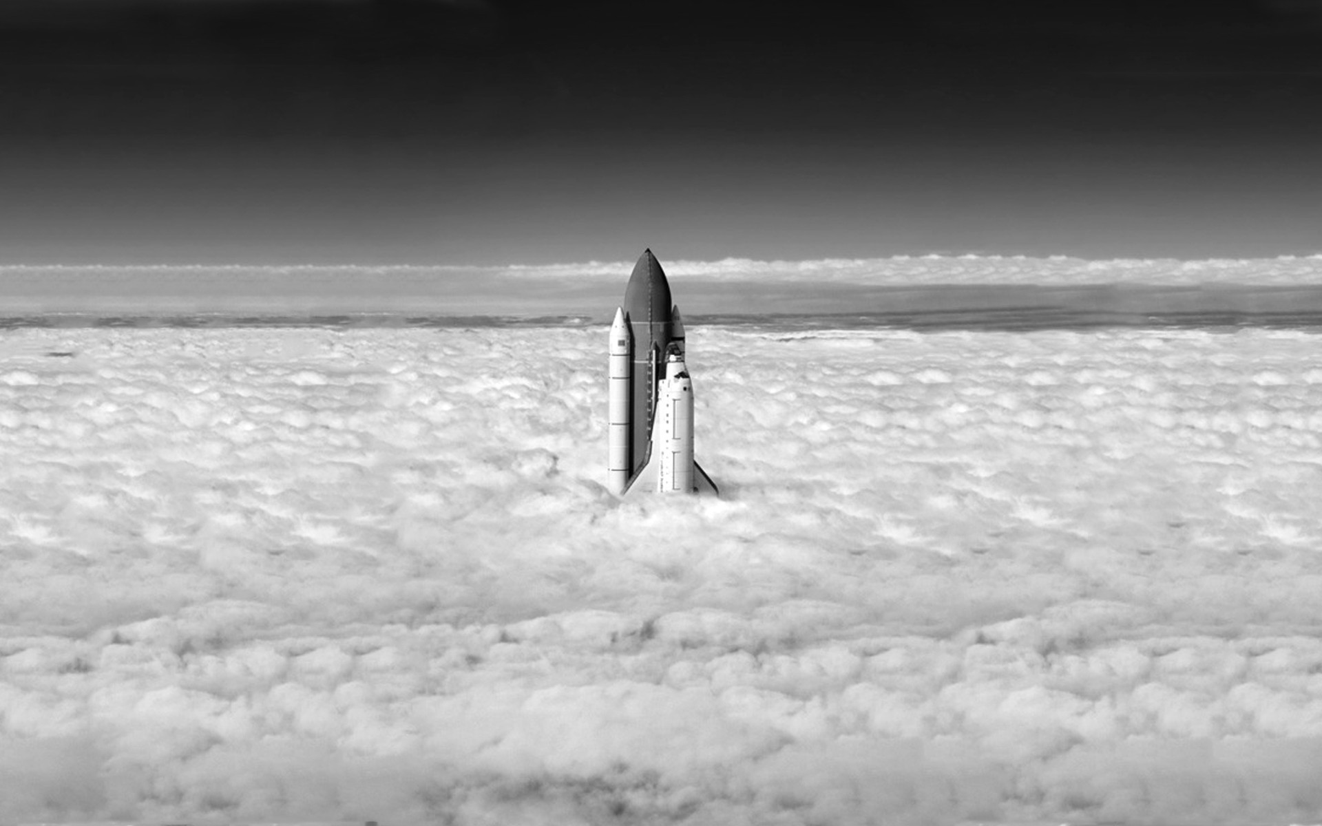 1920x1200 space Shuttle, Monochrome Wallpapers HD / Desktop and Mobile Backgrounds